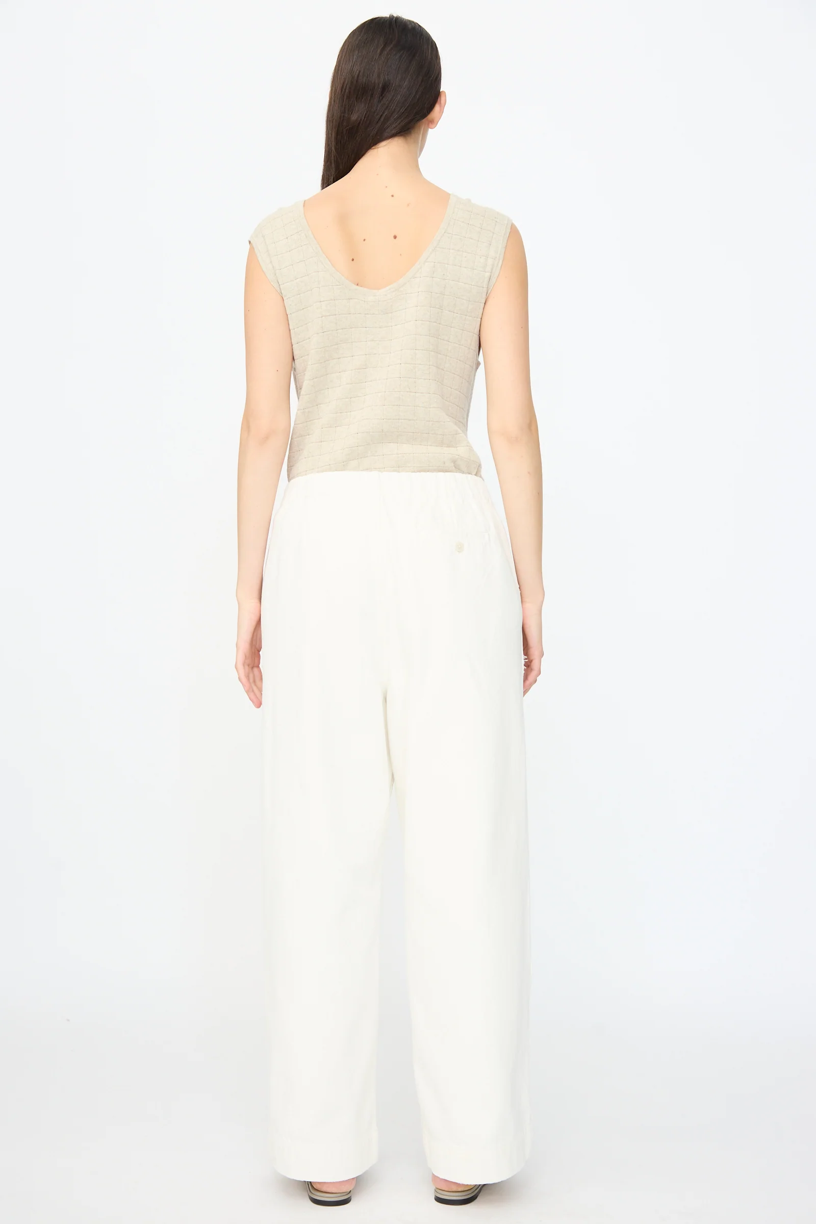 Washed Trouser in White - Image 6