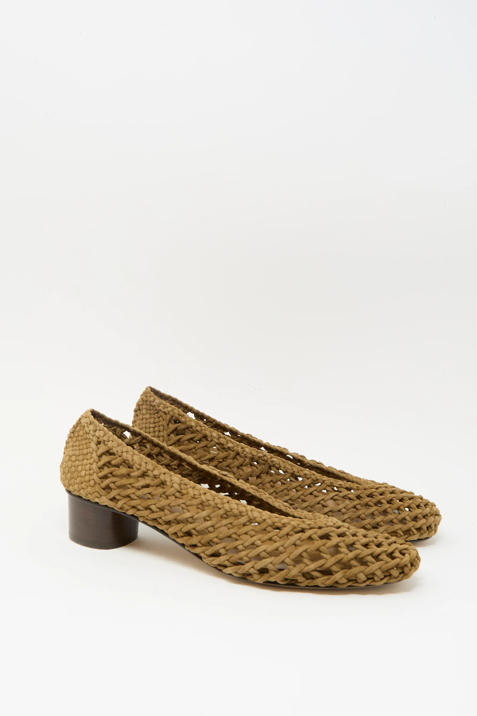 Knotted Ballet Pump in Taupe