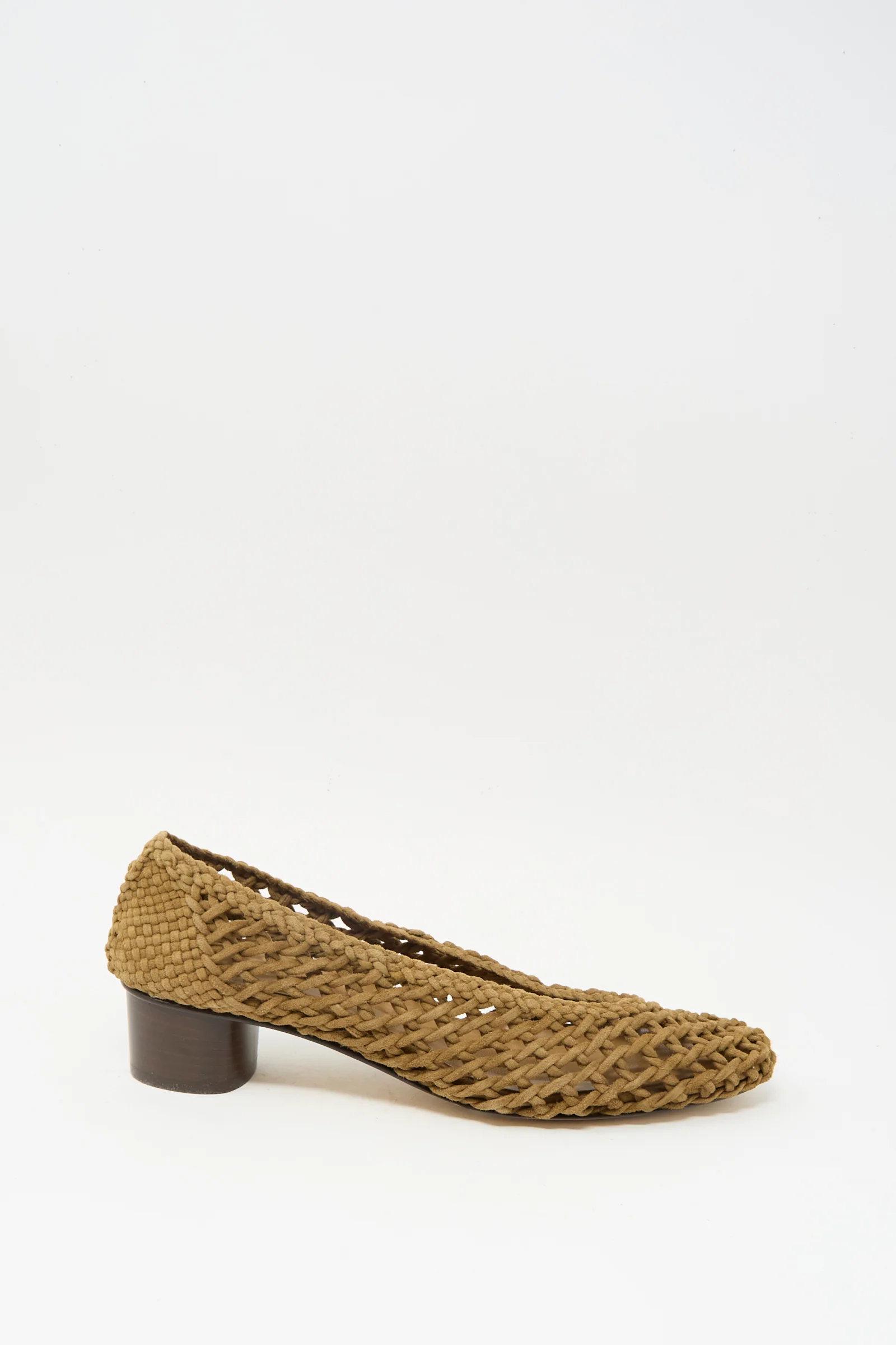 Knotted Ballet Pump in Taupe - Image 2