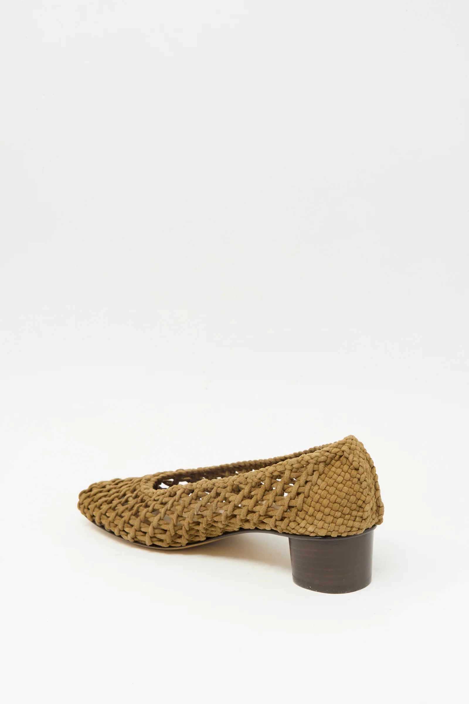 Knotted Ballet Pump in Taupe - Image 3