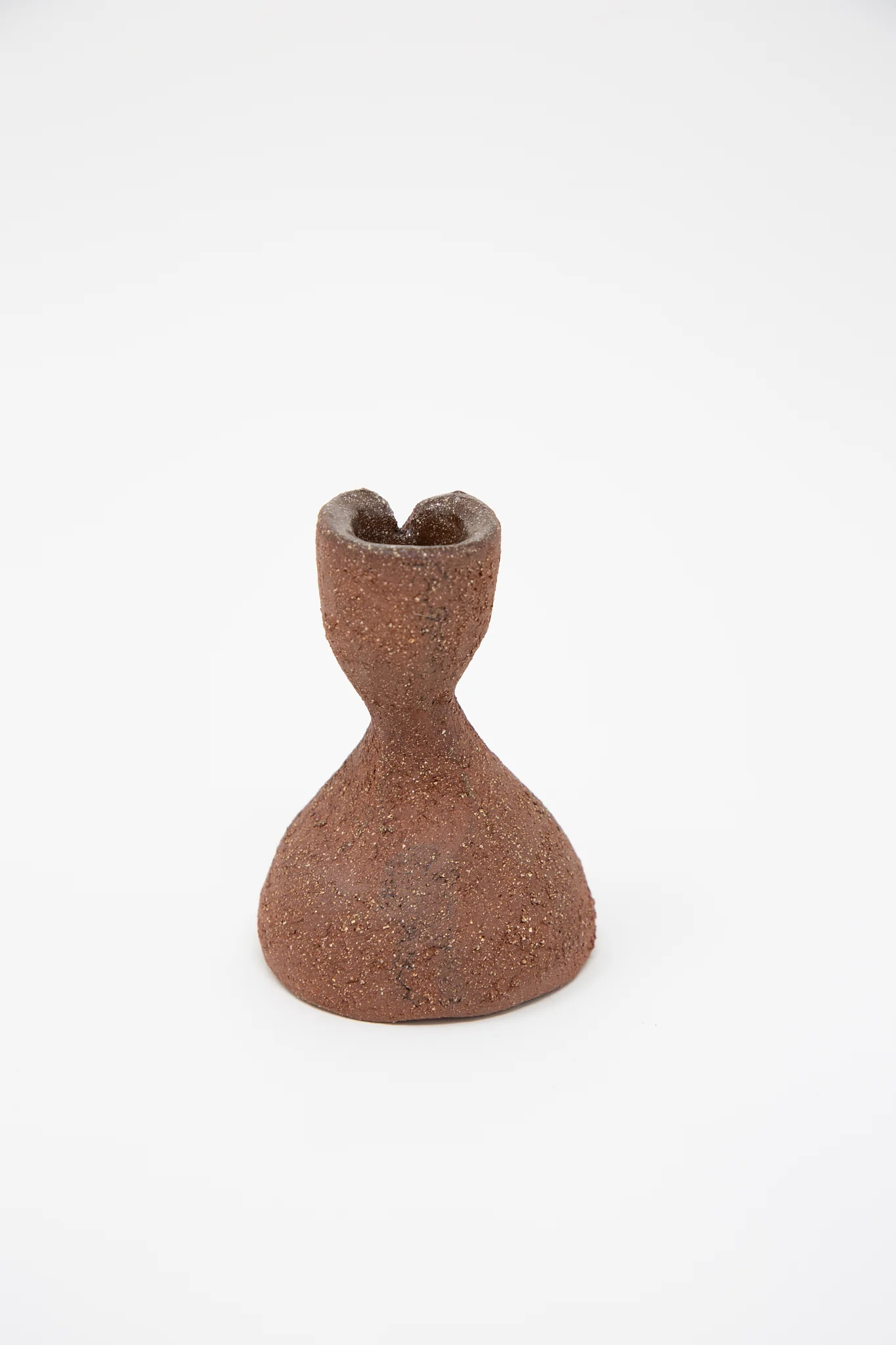 Hand Built Candlesticks in Terracotta Sculpture Clay - Image 3