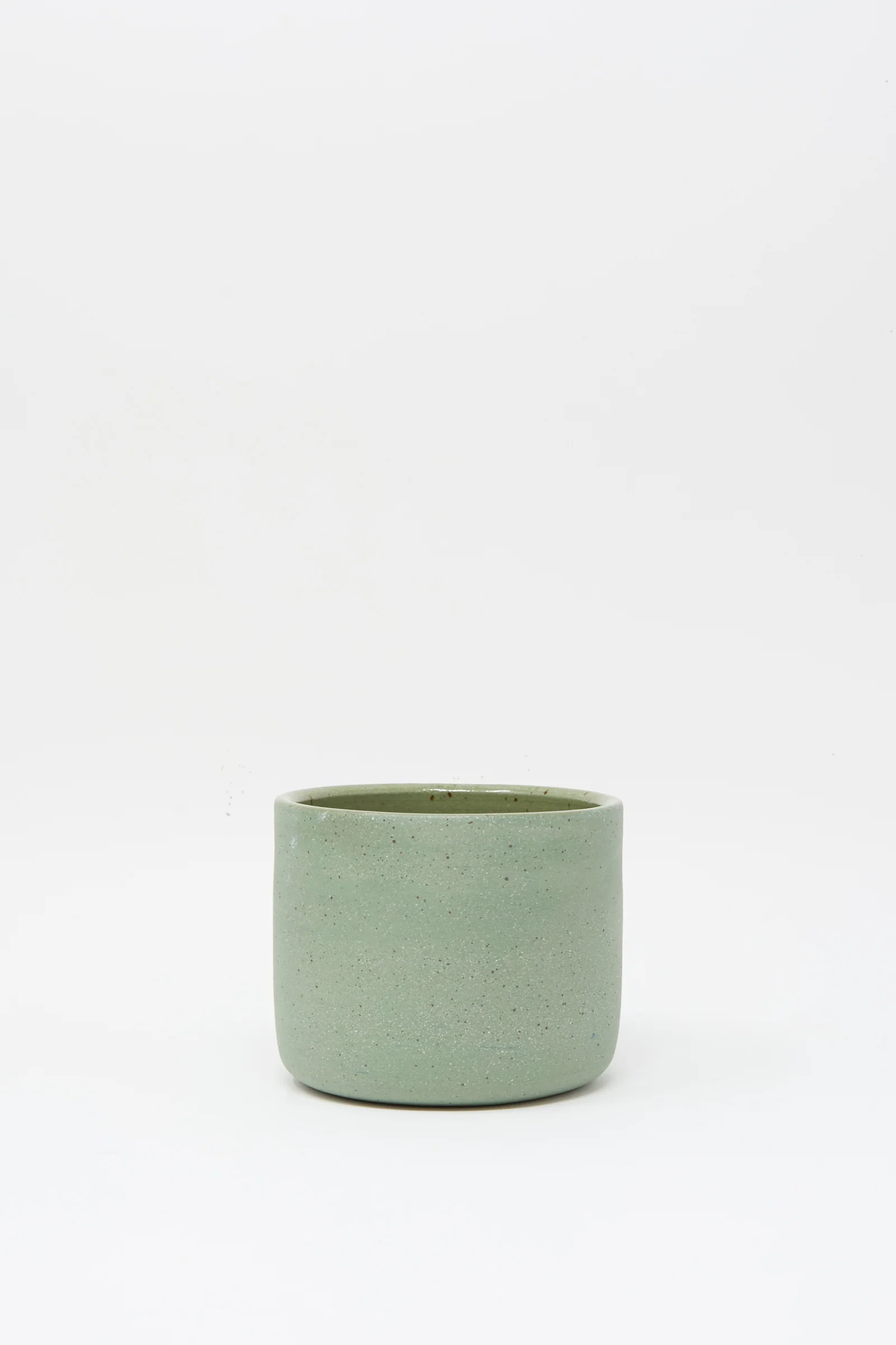 Hand Built Knot Mug in Sage II - Image 4
