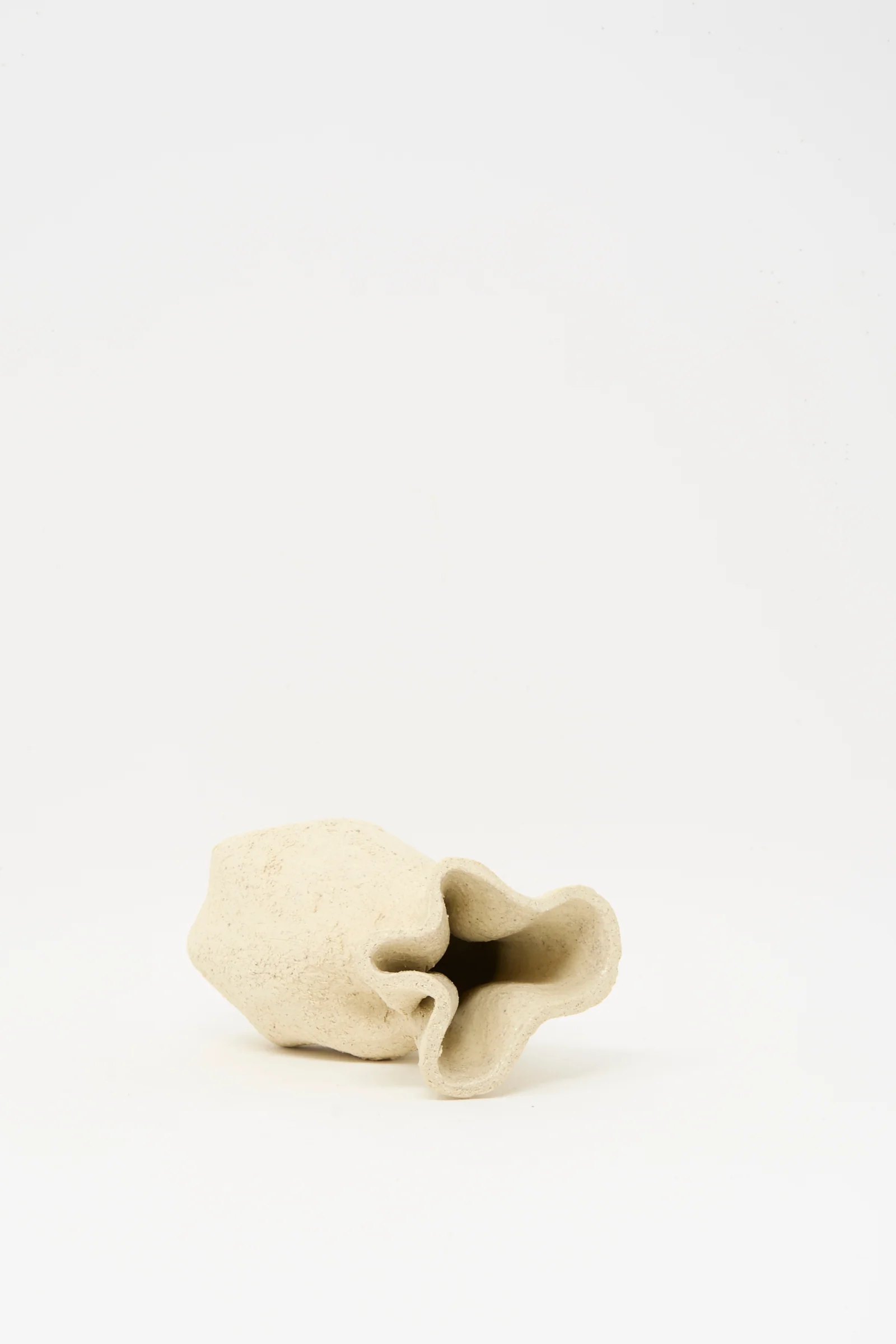 Textured Clay Folded Vessel I - Image 3