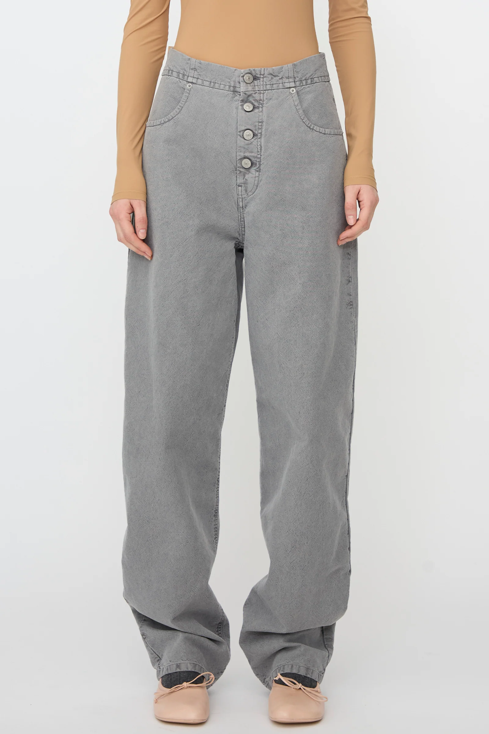 5 Pockets Pants in Grey