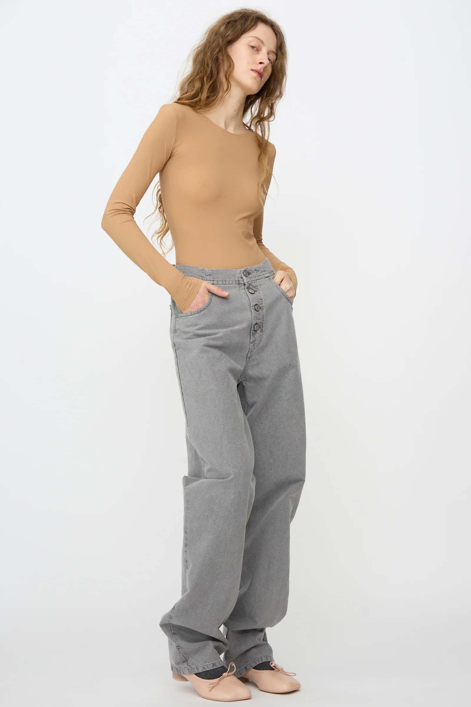 5 Pockets Pants in Grey - Image 2