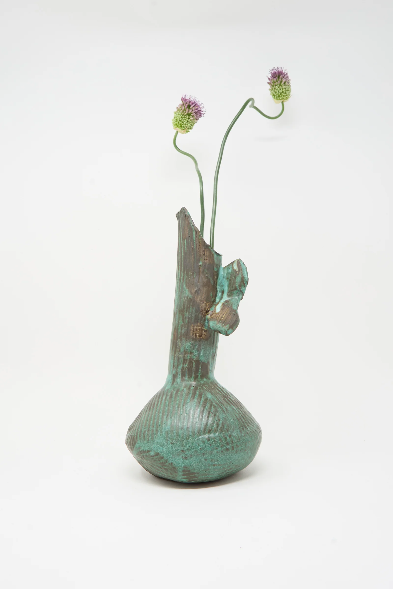 Corrugated Pitcher in Green II