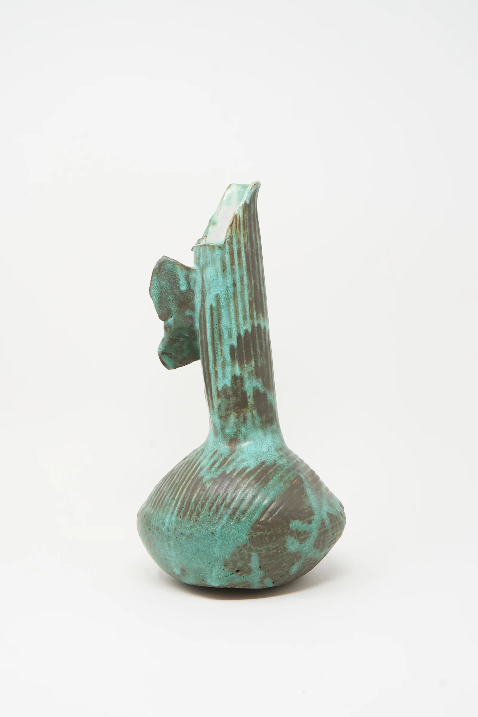 Corrugated Pitcher in Green II - Image 4
