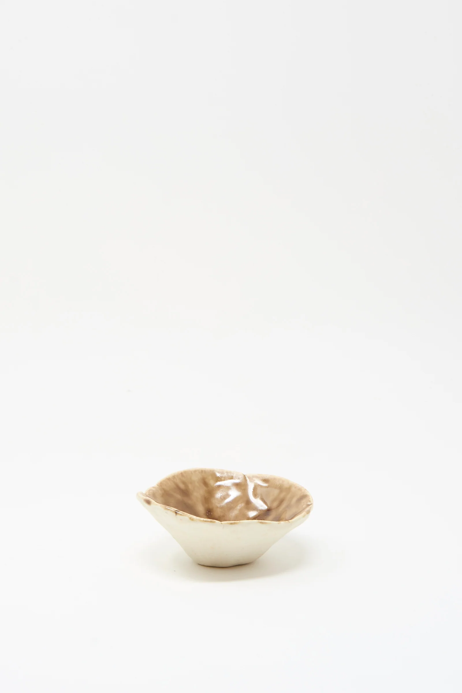 Small Pinched Bowl in Brown - Image 2
