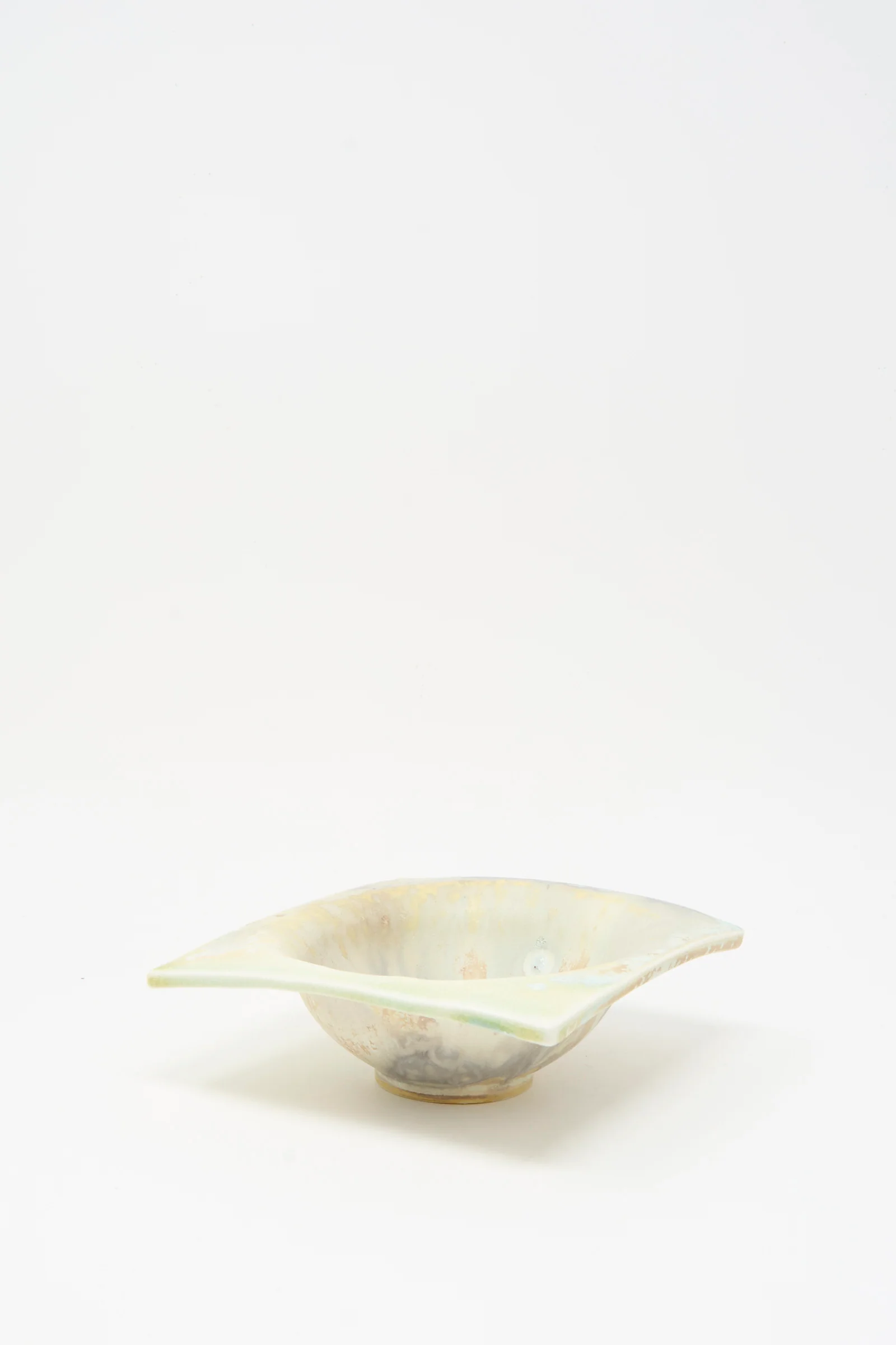 Soda-Fired Porcelain Square Bambi Bowl