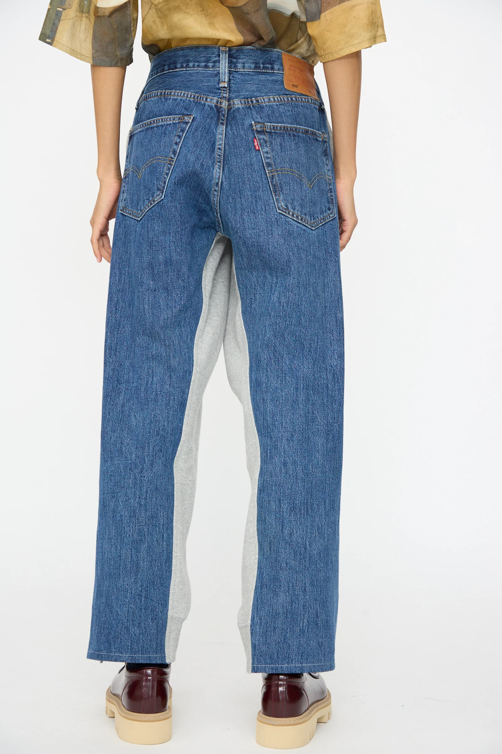 No. 61 Overjoggingjeans in Lightgrey and Denimblue - Image 6