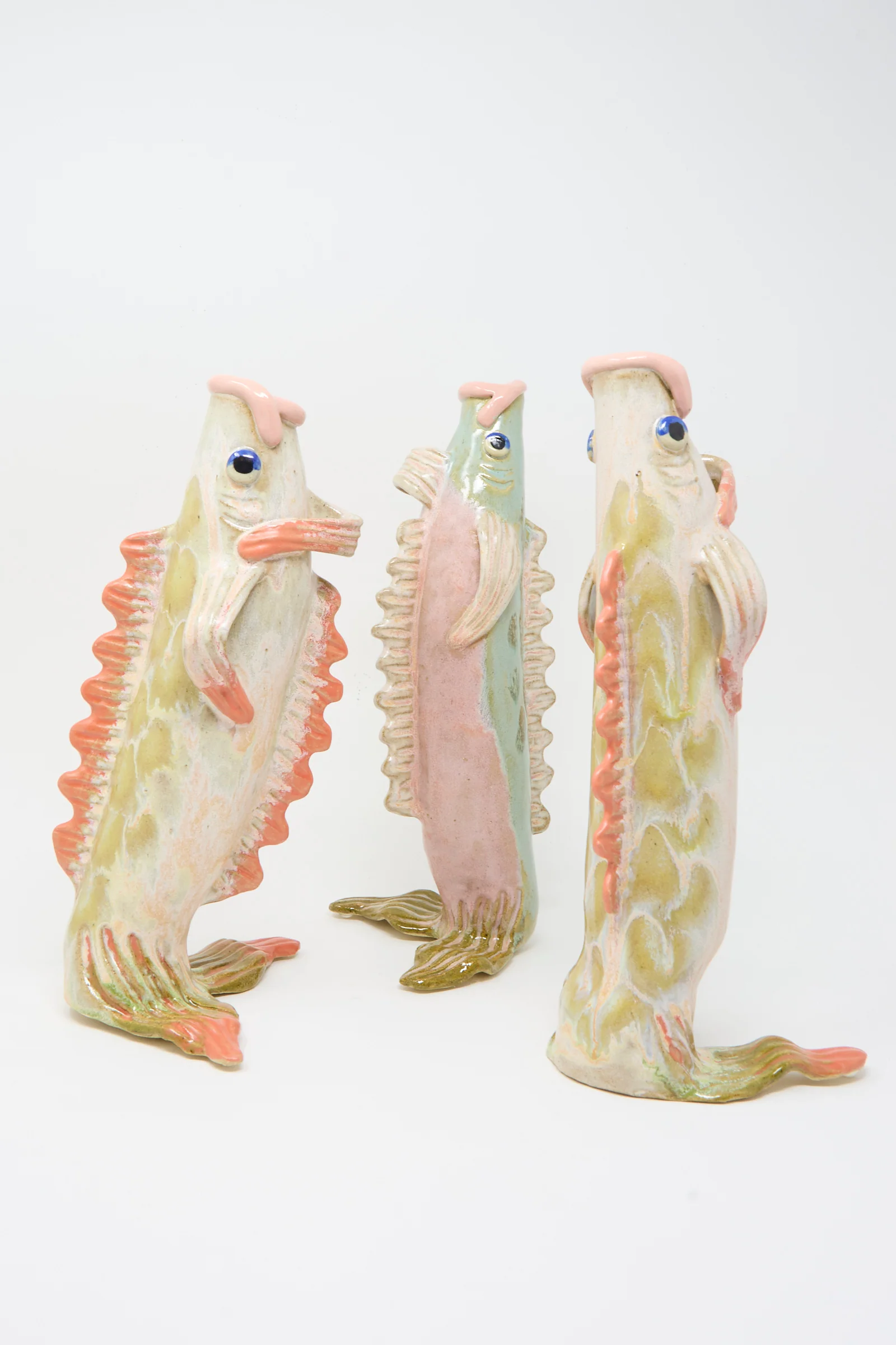 Fish Vase in Coral III - Image 3