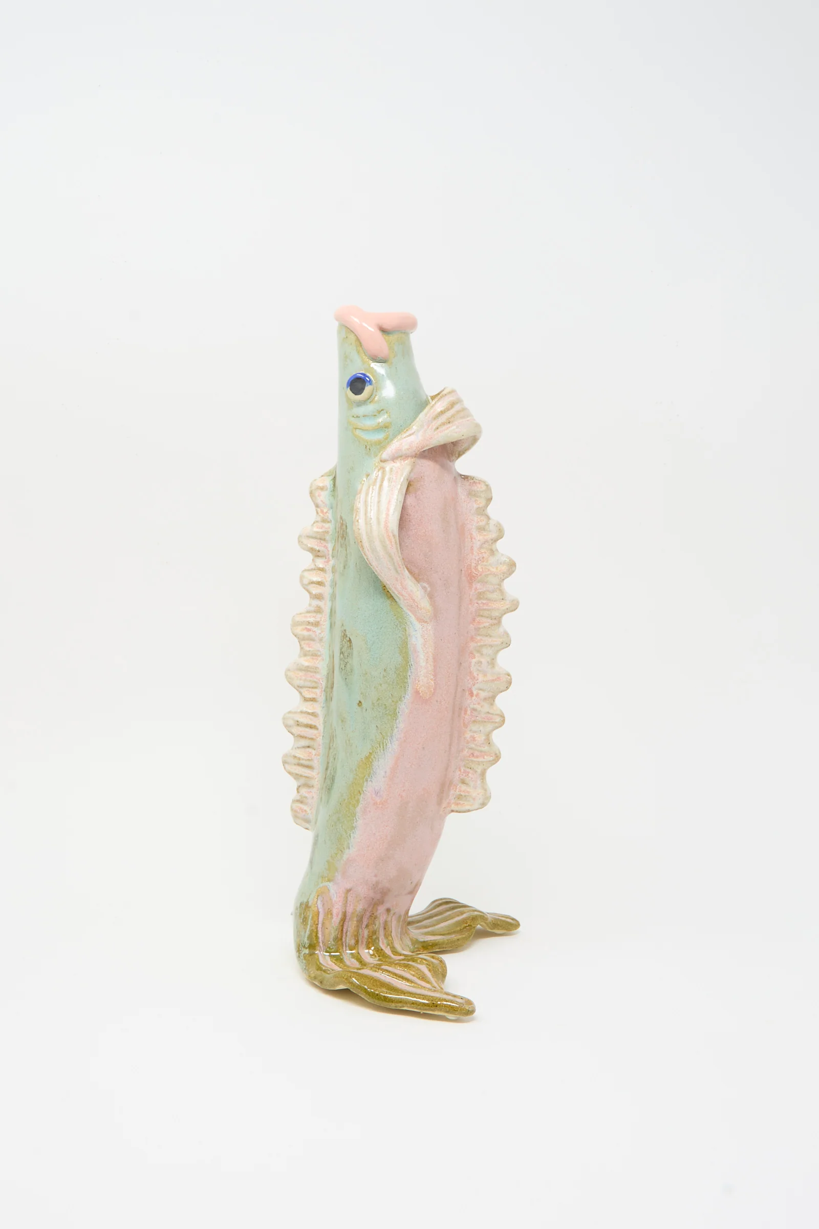Fish Vase in Green