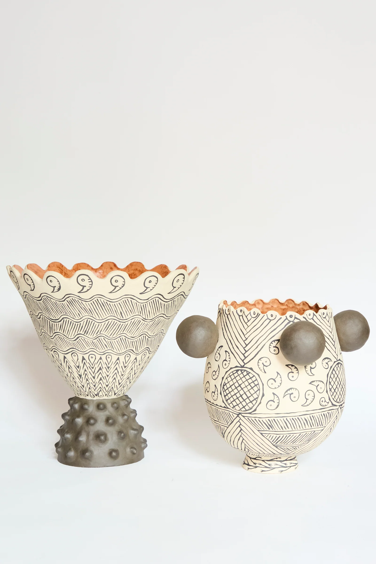 Patterned Cone Vase