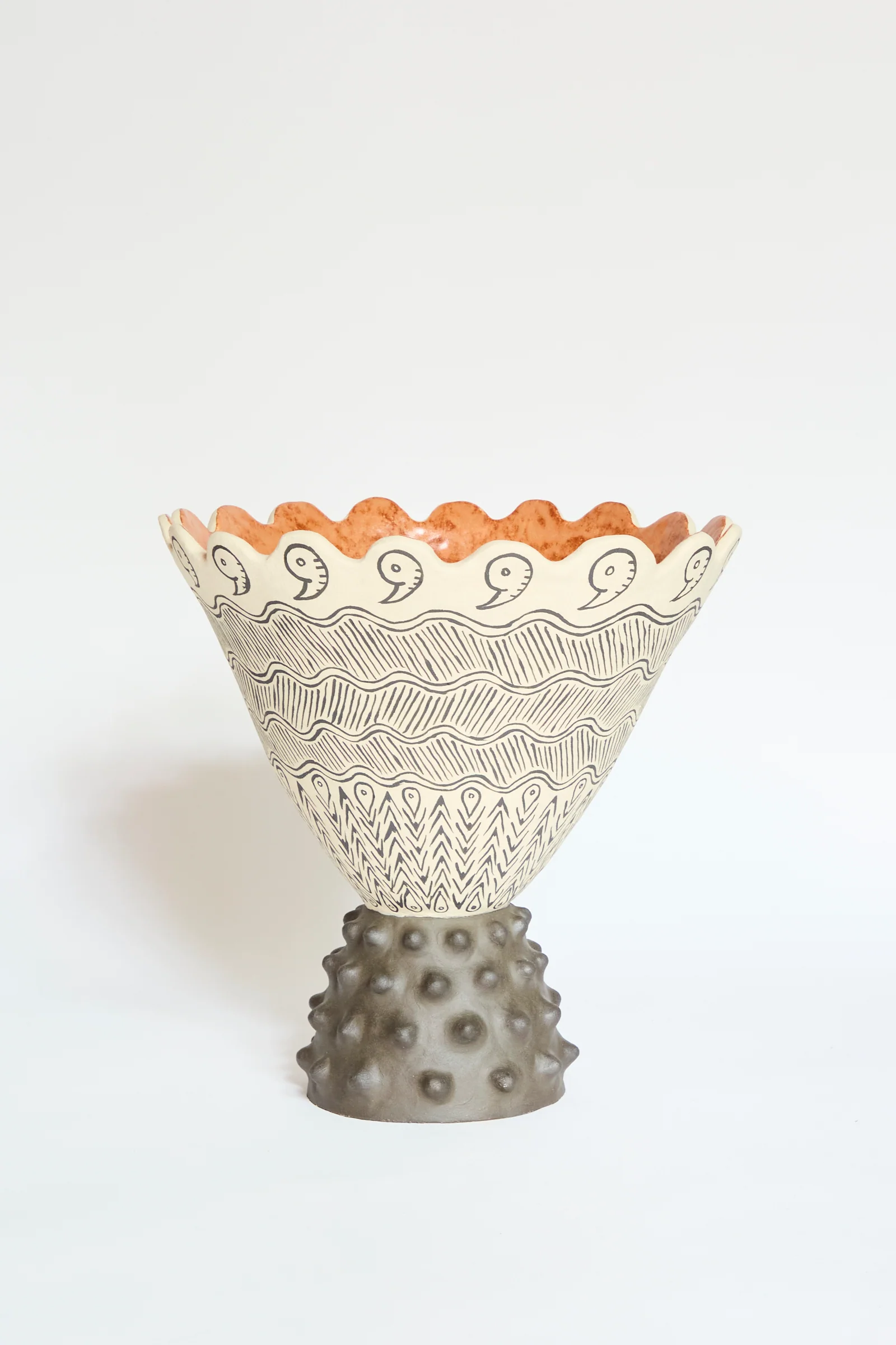 Patterned Cone Vase - Image 2