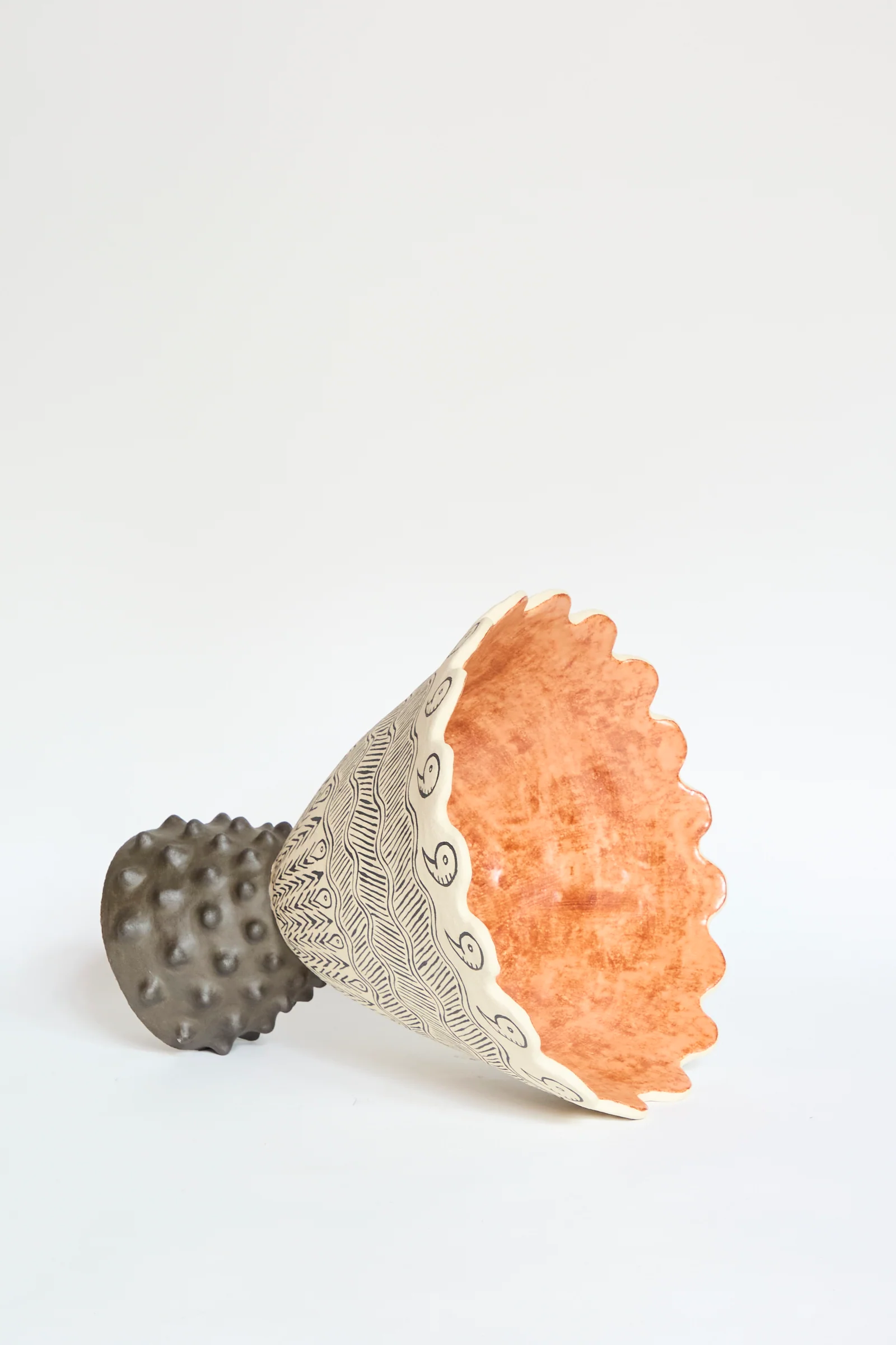 Patterned Cone Vase - Image 3