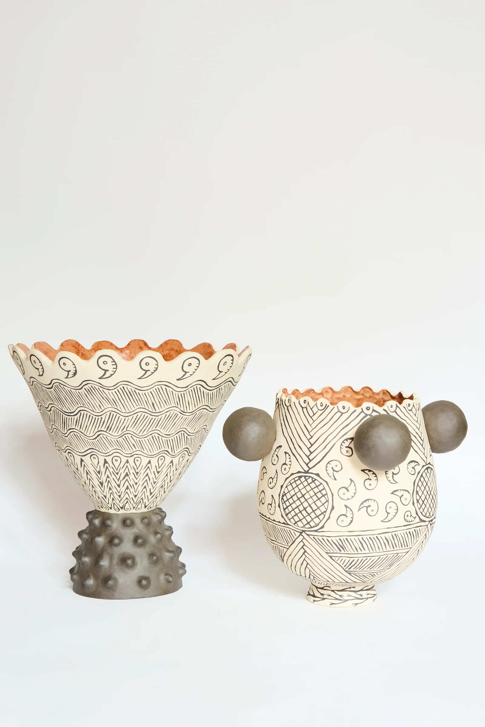 Patterned Round Urn - Image 3
