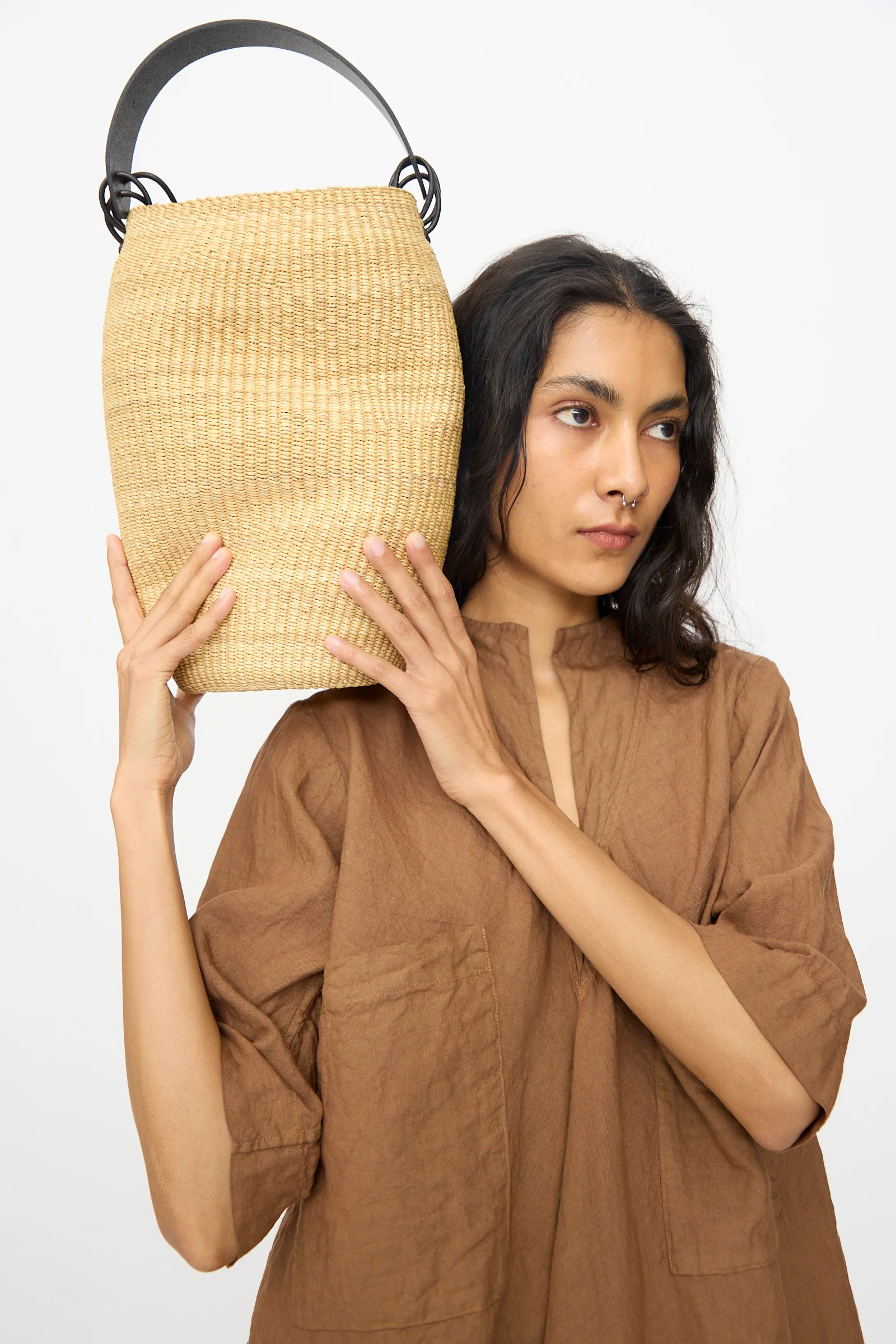 Pot Froissé Bag in Natural - Image 3