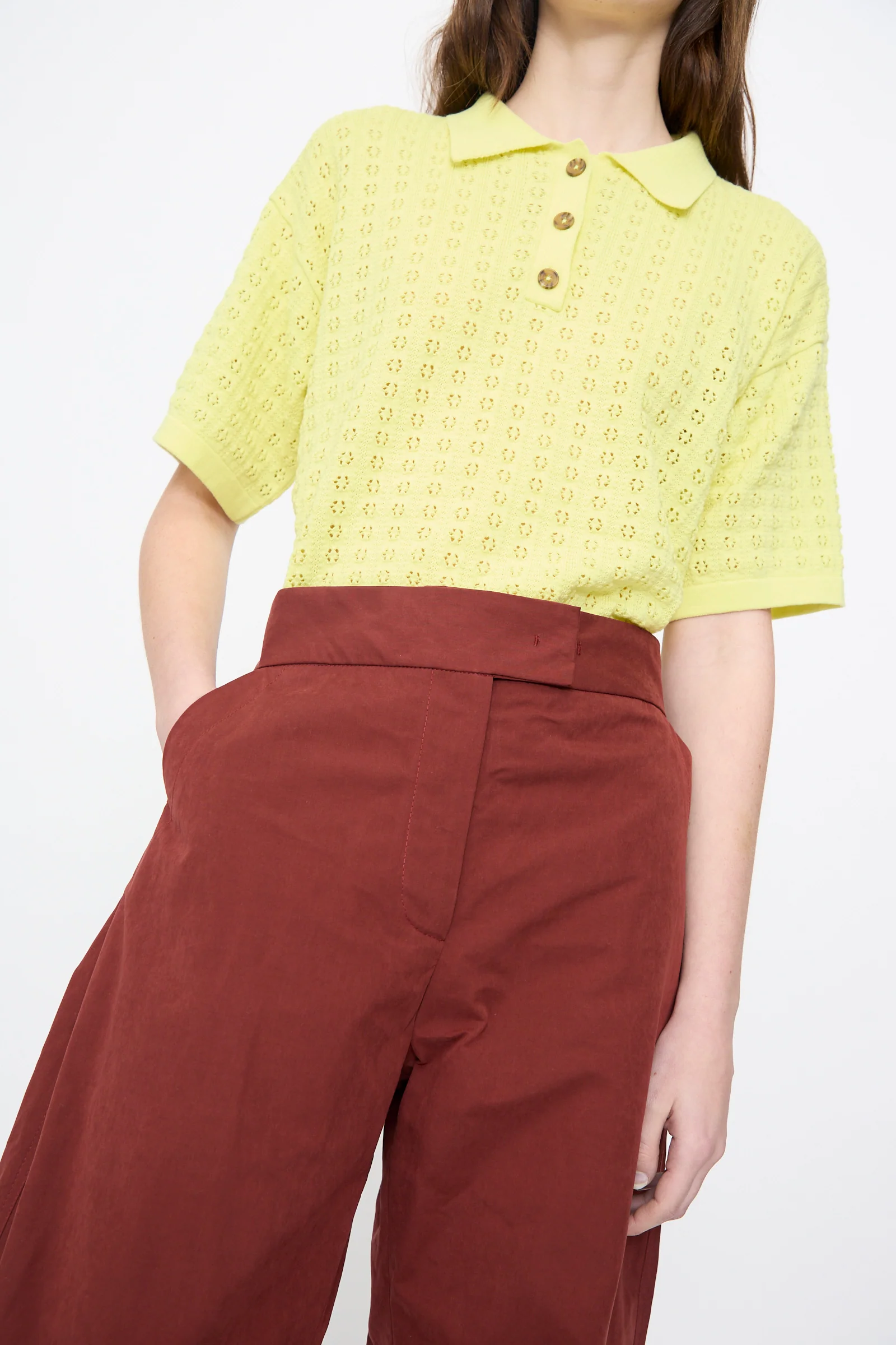 Lyson Pant in Garnet - Image 3