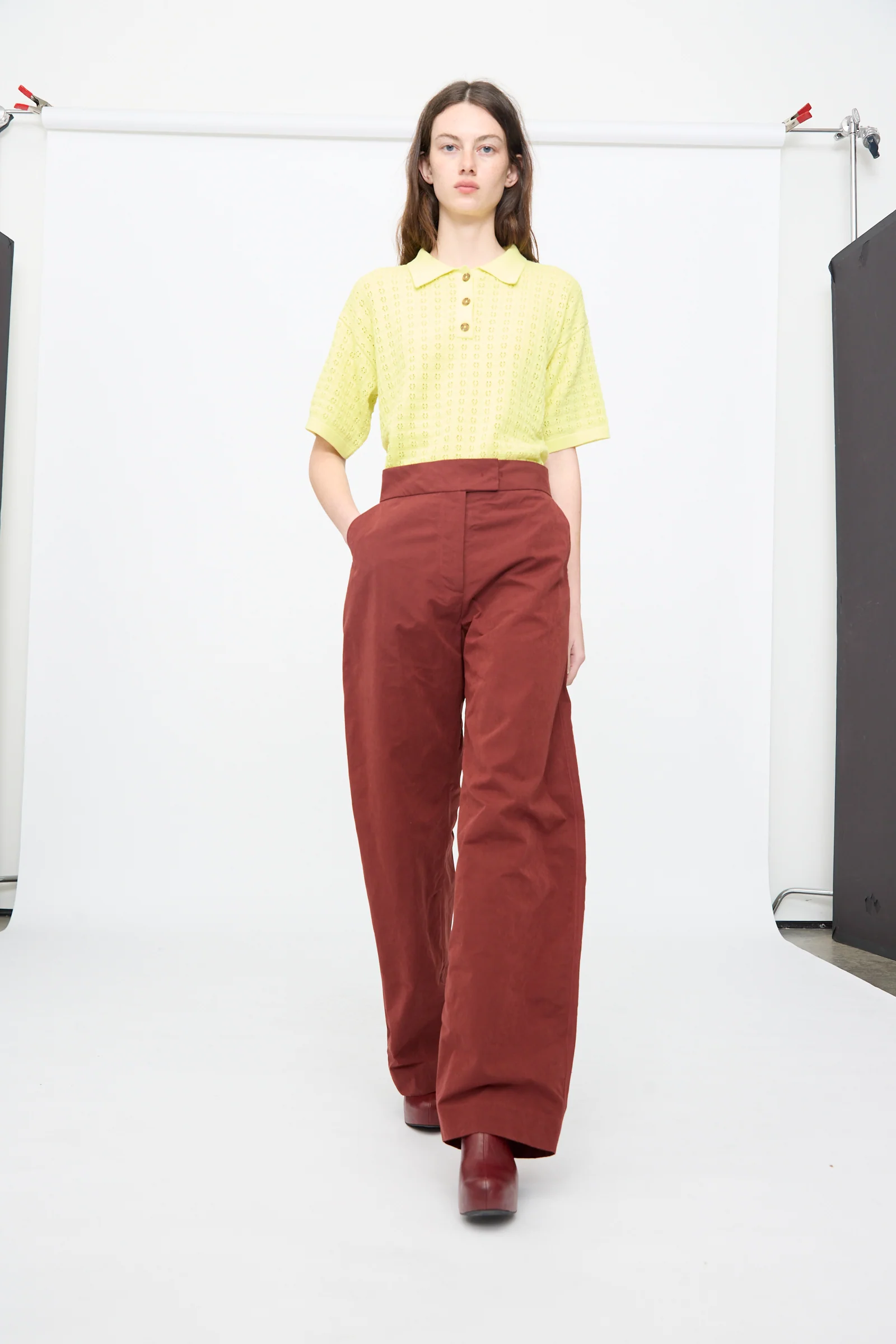Lyson Pant in Garnet - Image 4