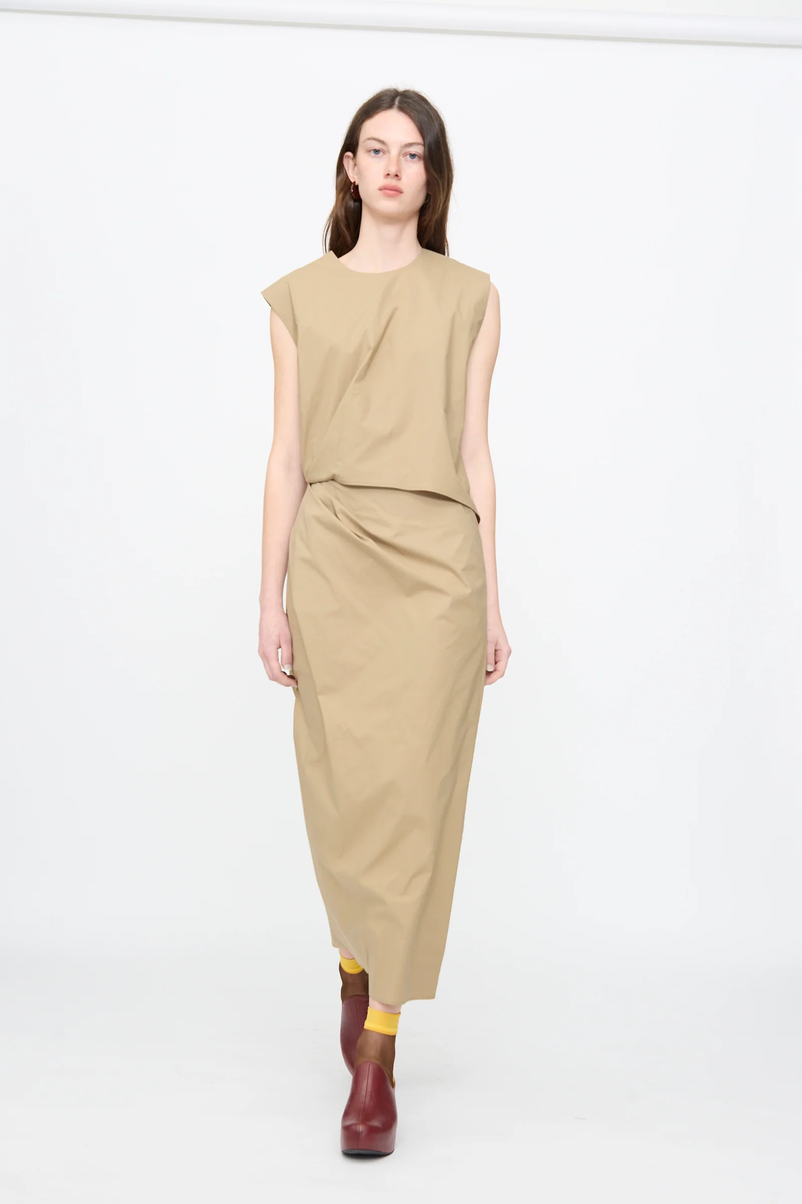 Rini Dress in Khaki - Image 3