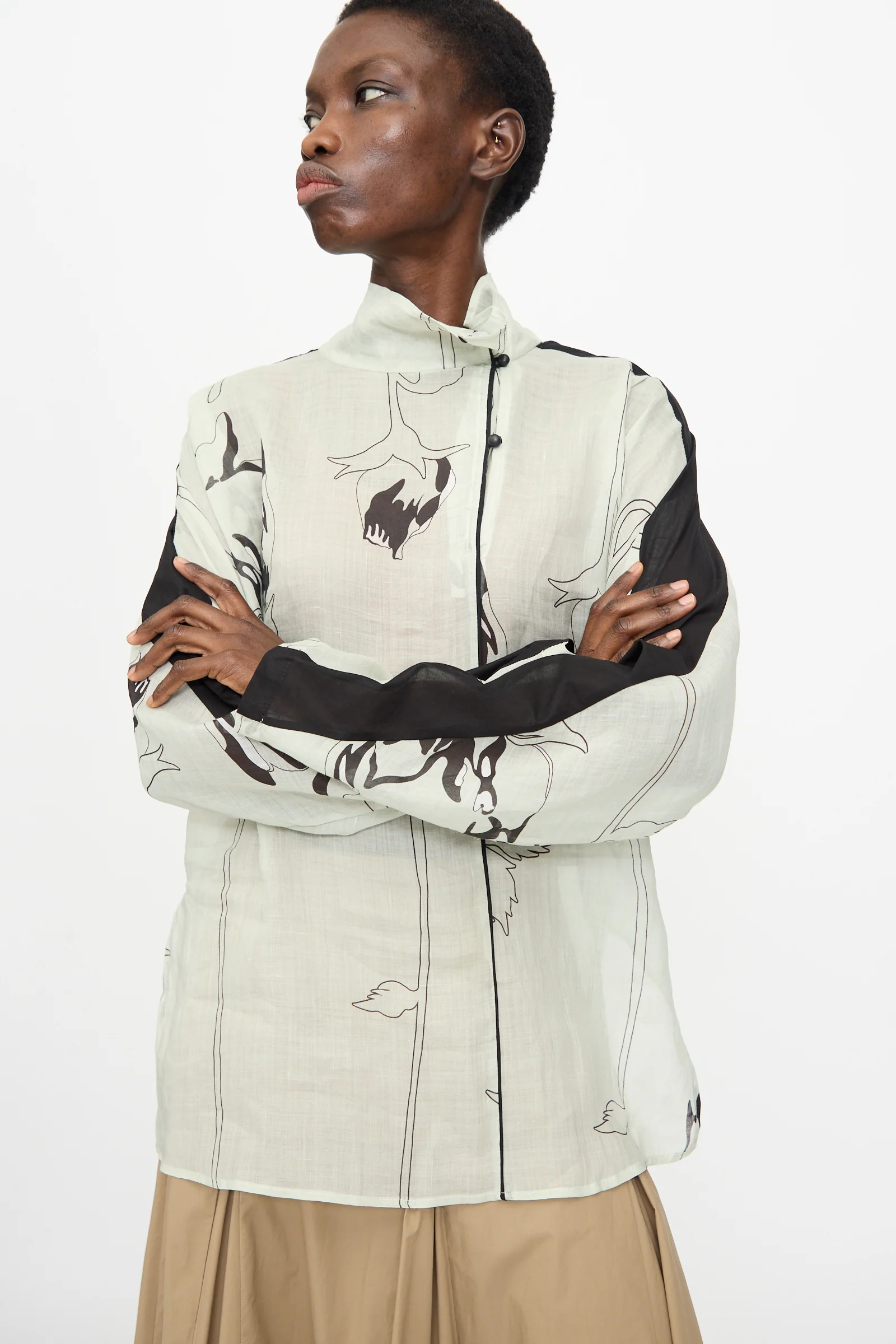 Wanson Top in Dove - Image 6