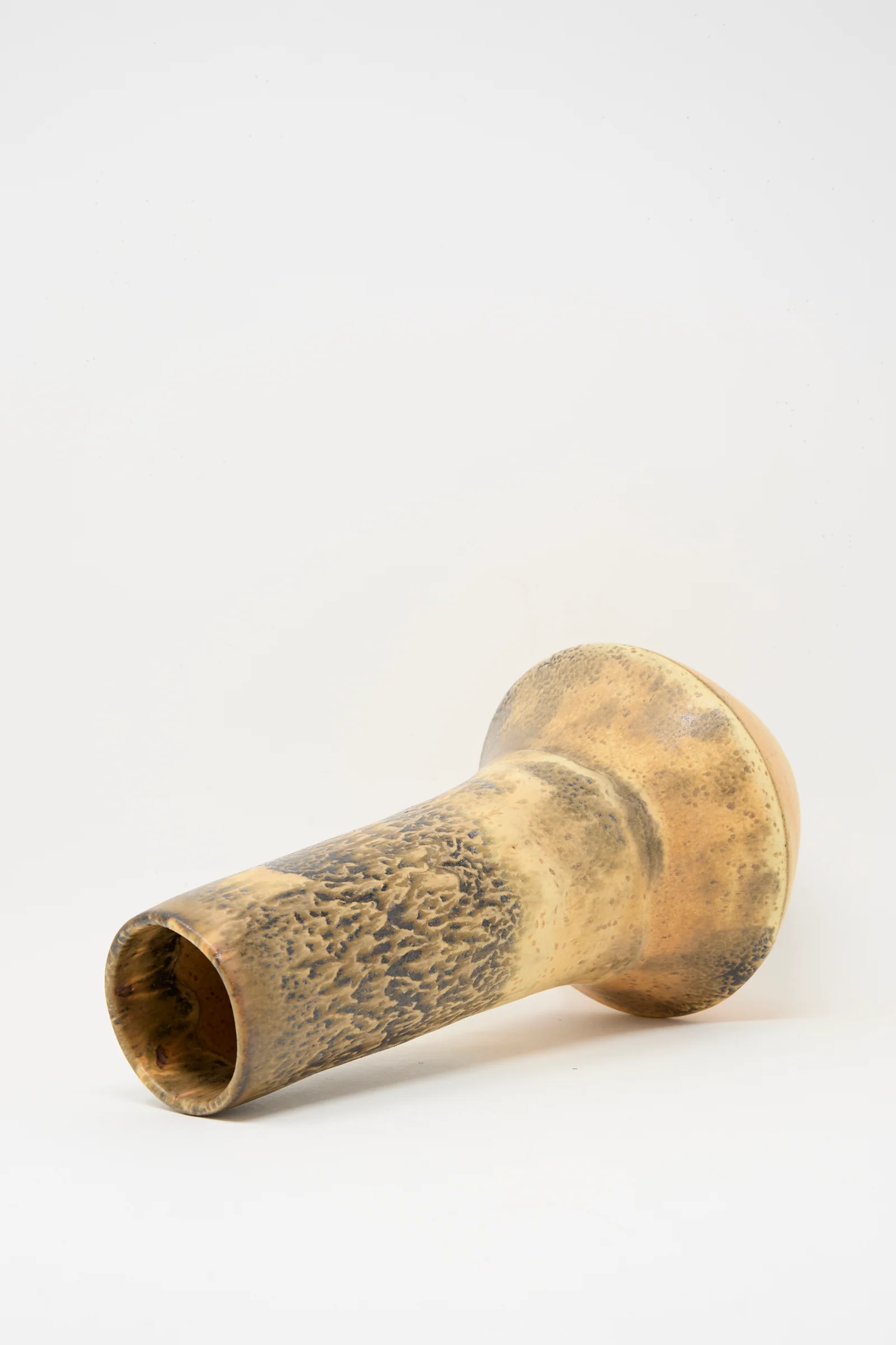 Tall Variegated Vase in Black and Brown - Image 3