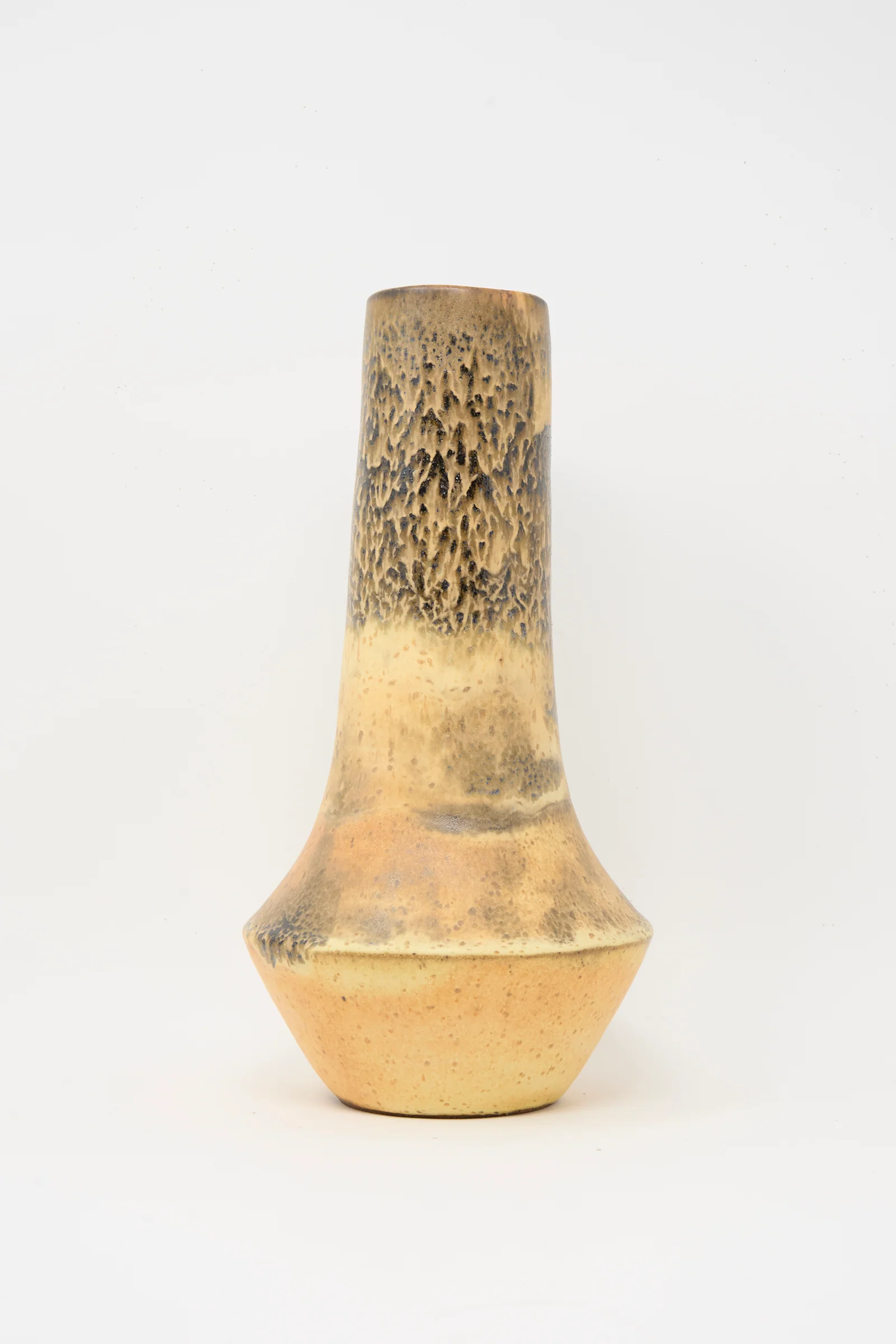 Tall Variegated Vase in Black and Brown - Image 4