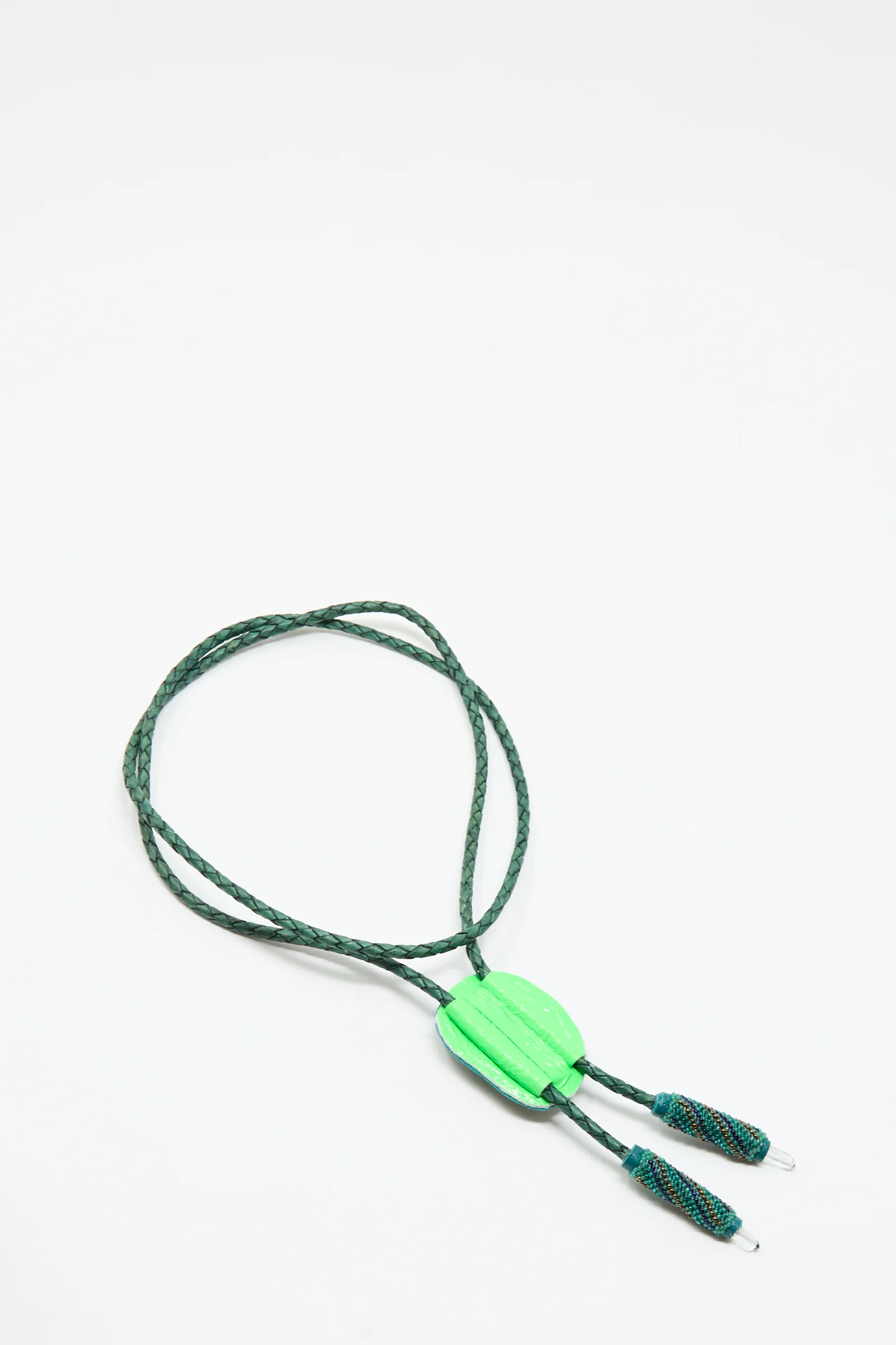 Bolo Necklace in Apatite and Quartz - Image 2