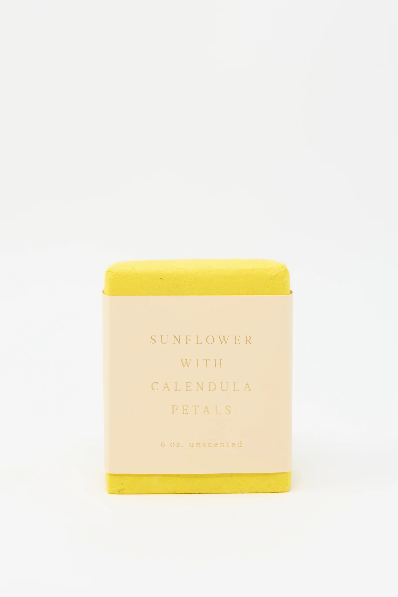 Olive Oil Bar Soap in Sunflower with Calendula Petals (Unscented) - Image 2