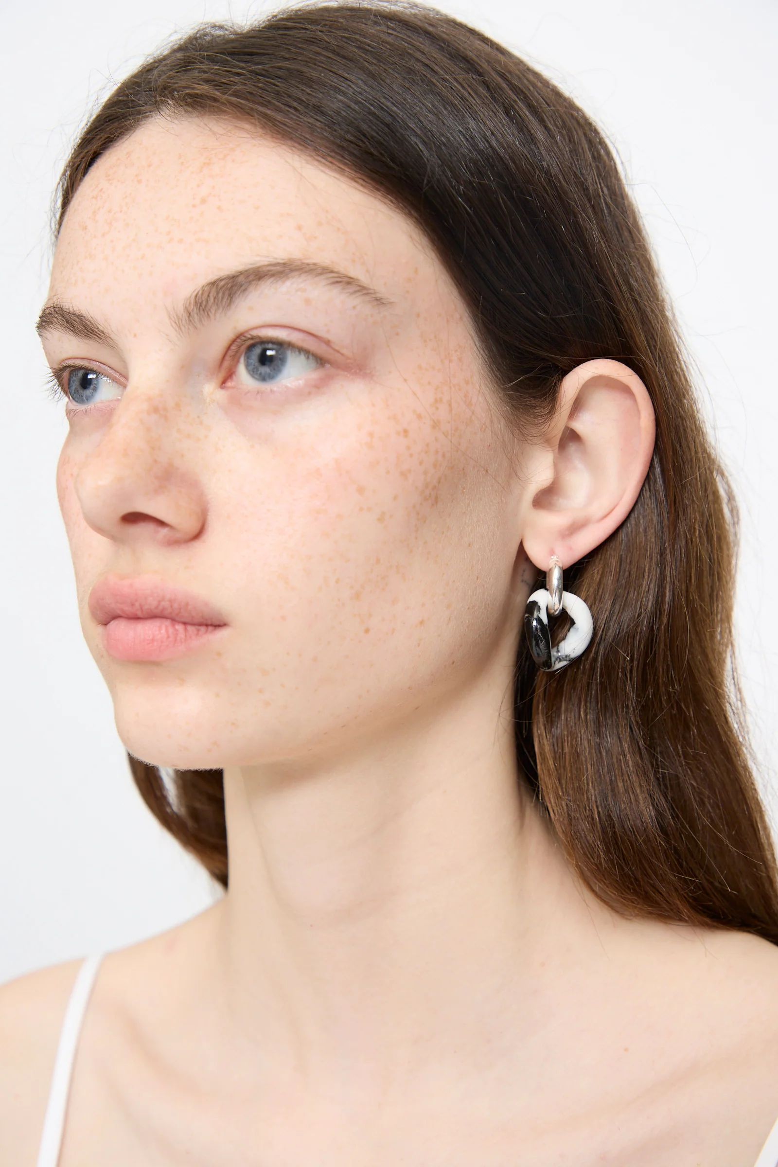 Bad Orb Earrings in Zebra Jasper - Image 4