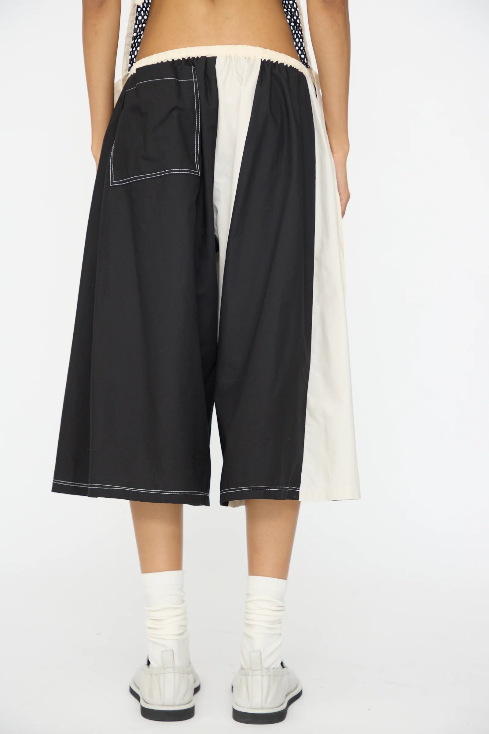 Cotton Poplin Pennant Shorts in Helix - Image 7