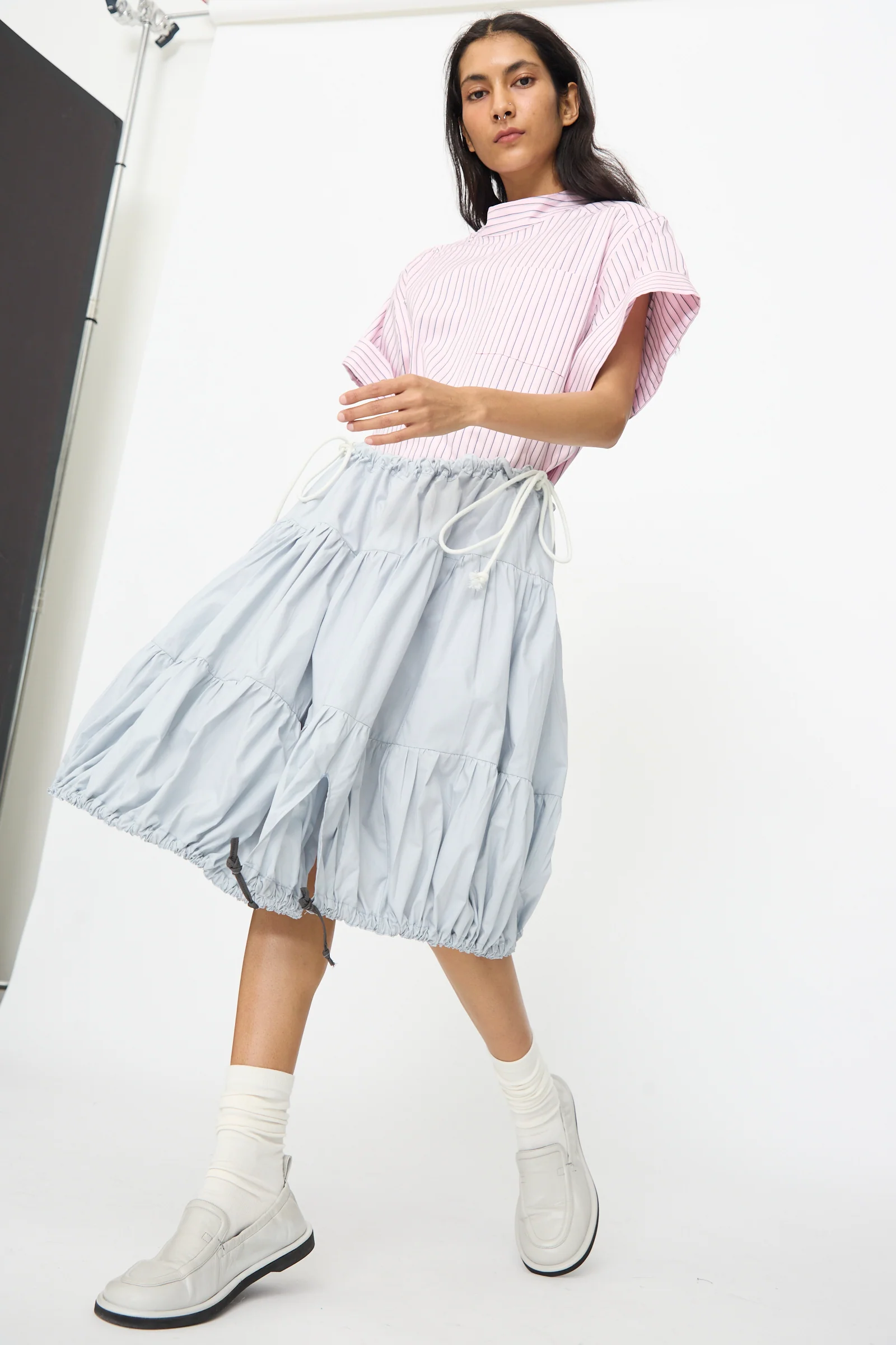 Cotton Poplin Ramble Skirt in Sonic - Image 4