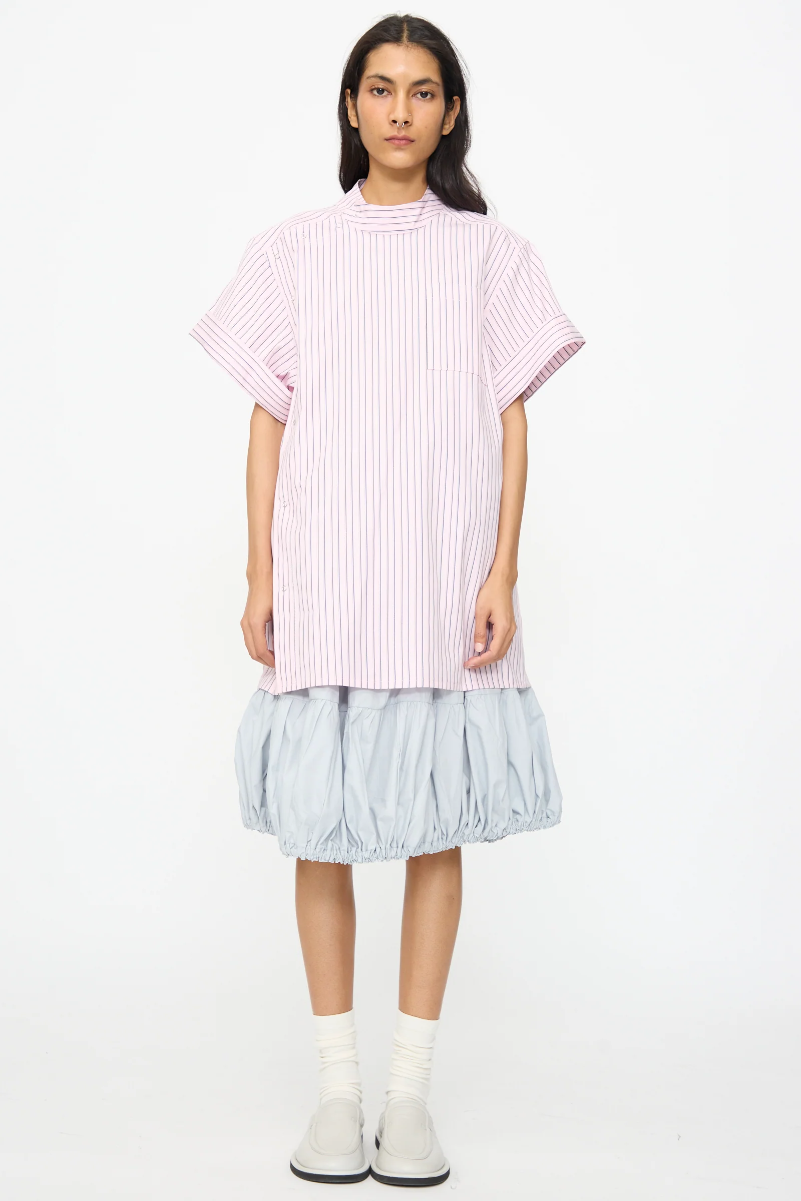 Cotton Poplin Ramble Skirt in Sonic - Image 5