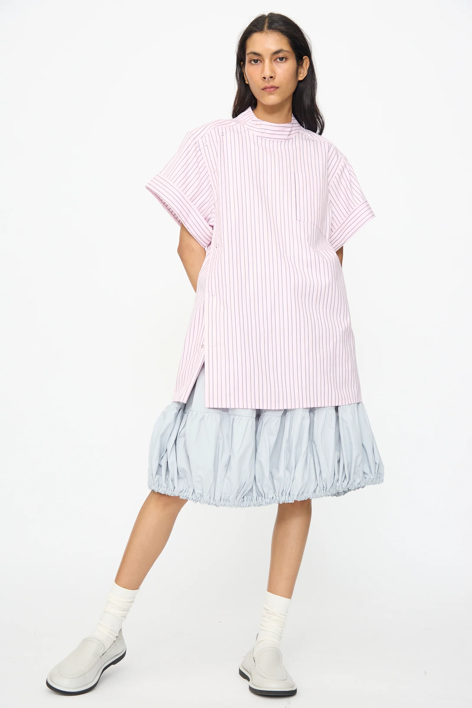 Cotton Poplin Ramble Skirt in Sonic - Image 6