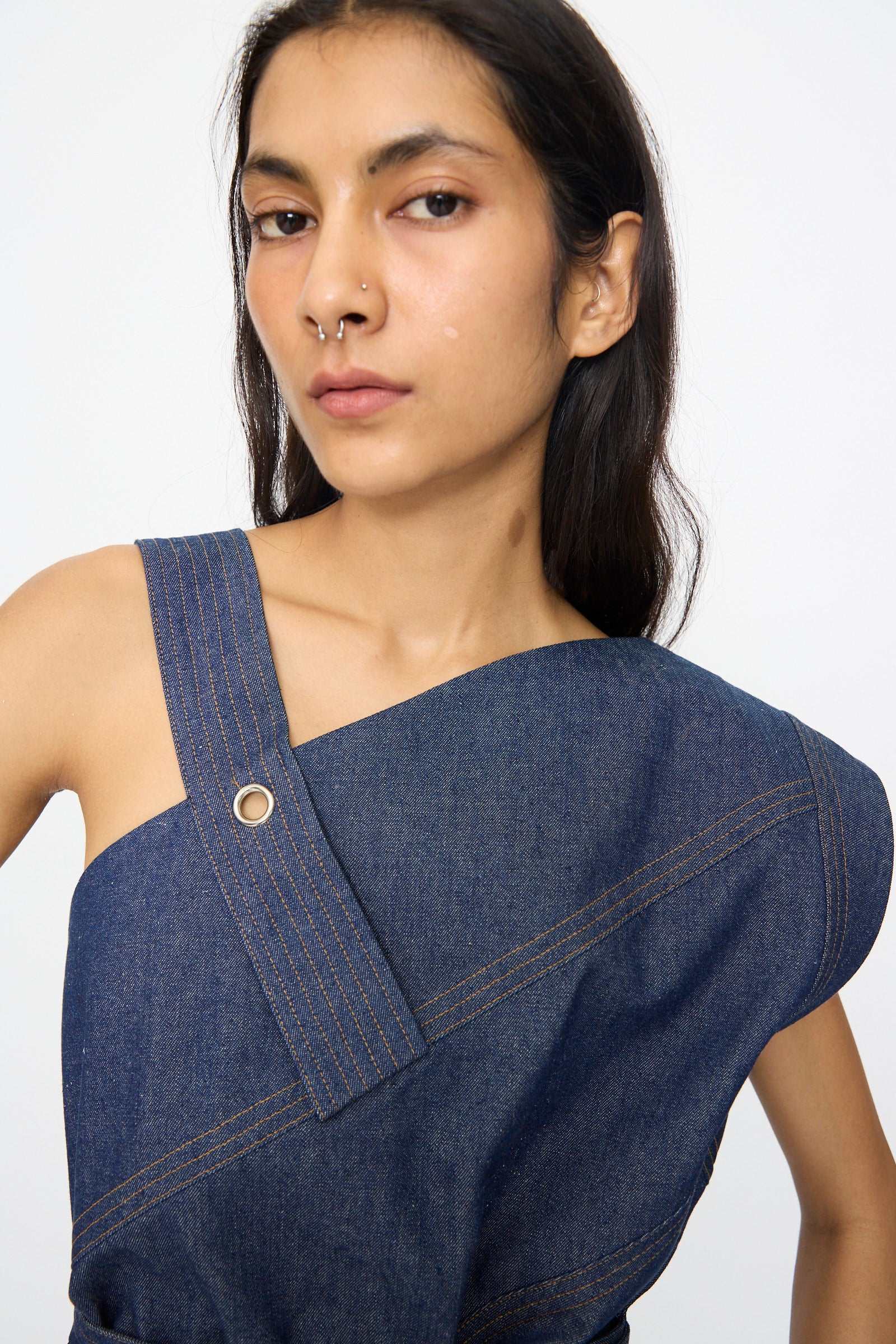 Denim Sail Top in Soft Indigo - Image 3