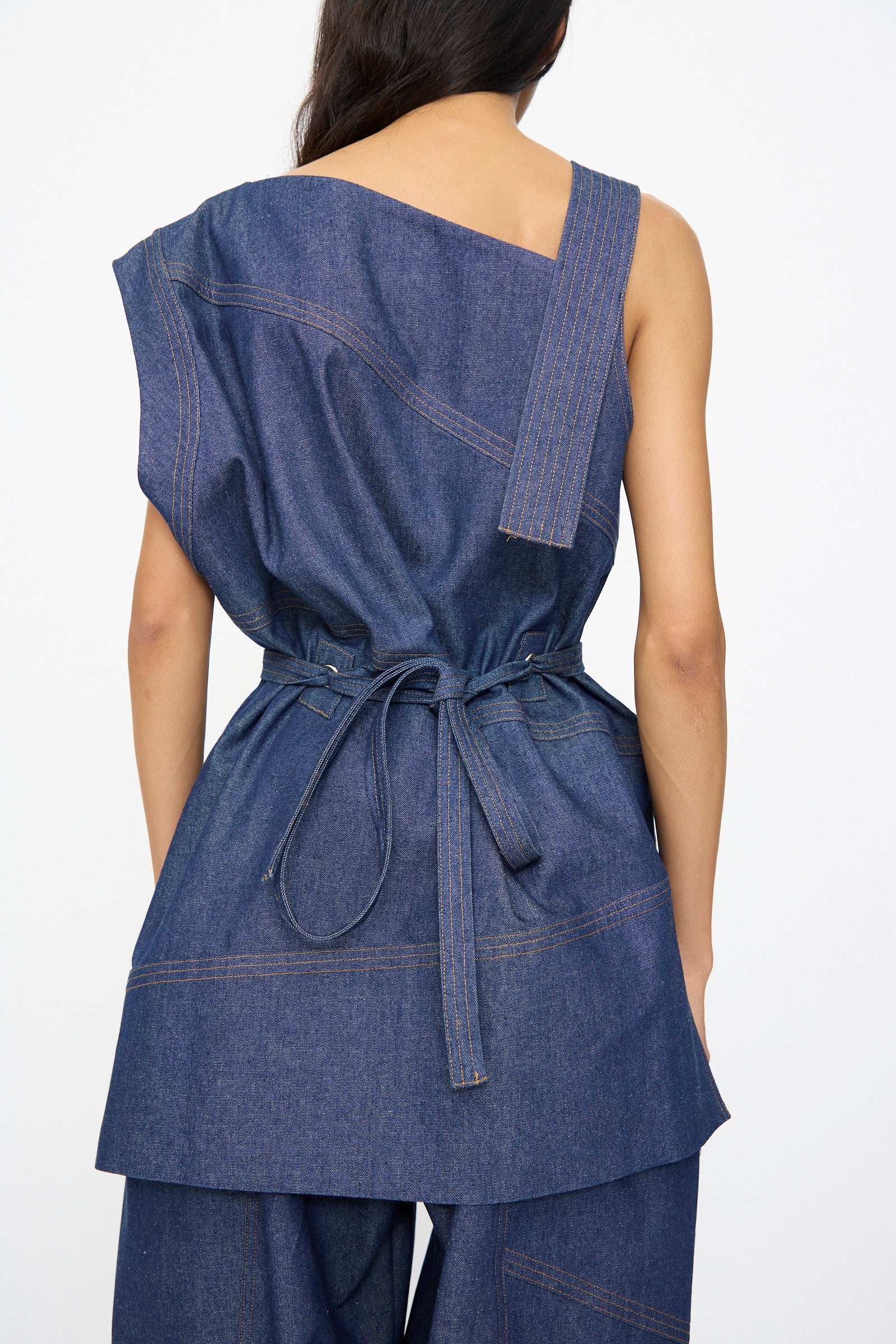 Denim Sail Top in Soft Indigo - Image 6