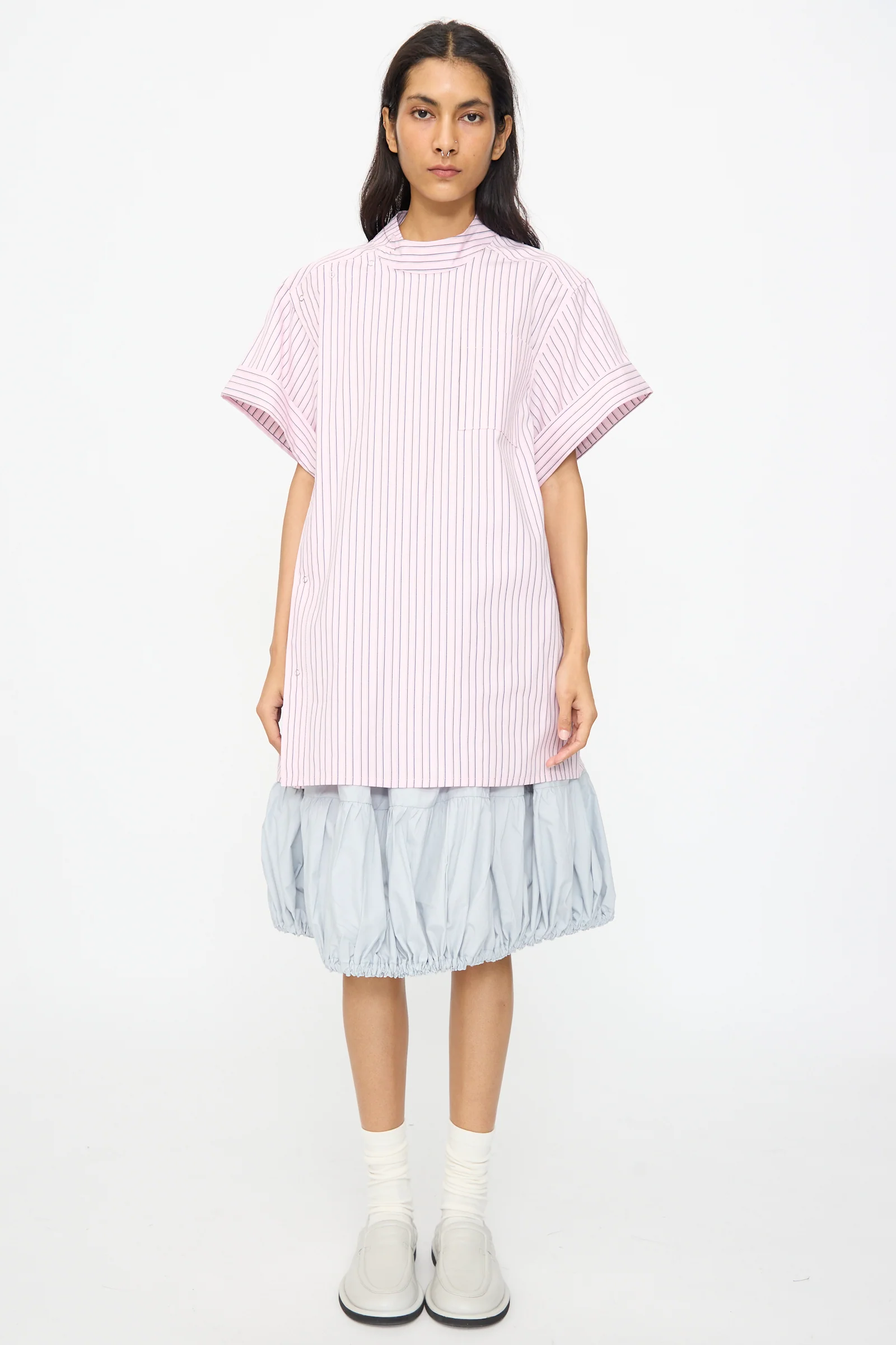 Stripe Cotton Wish Top in Blushline - Image 2