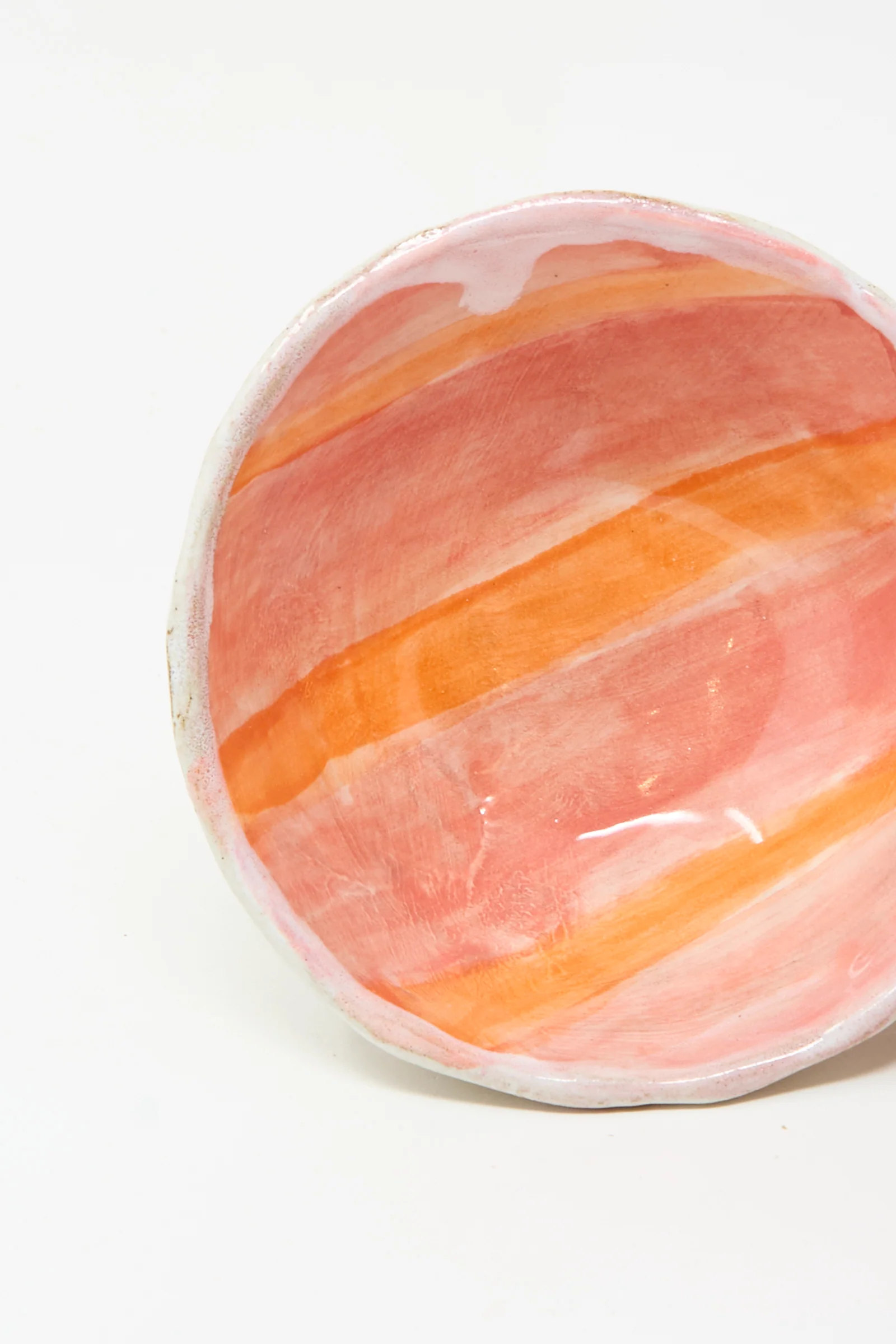 Bowl in Orange Stripe - Image 2