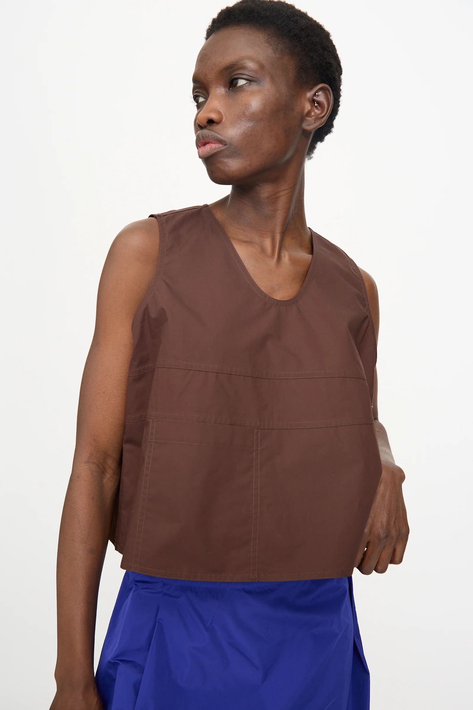 Brambel Tank Shirt in Cacao