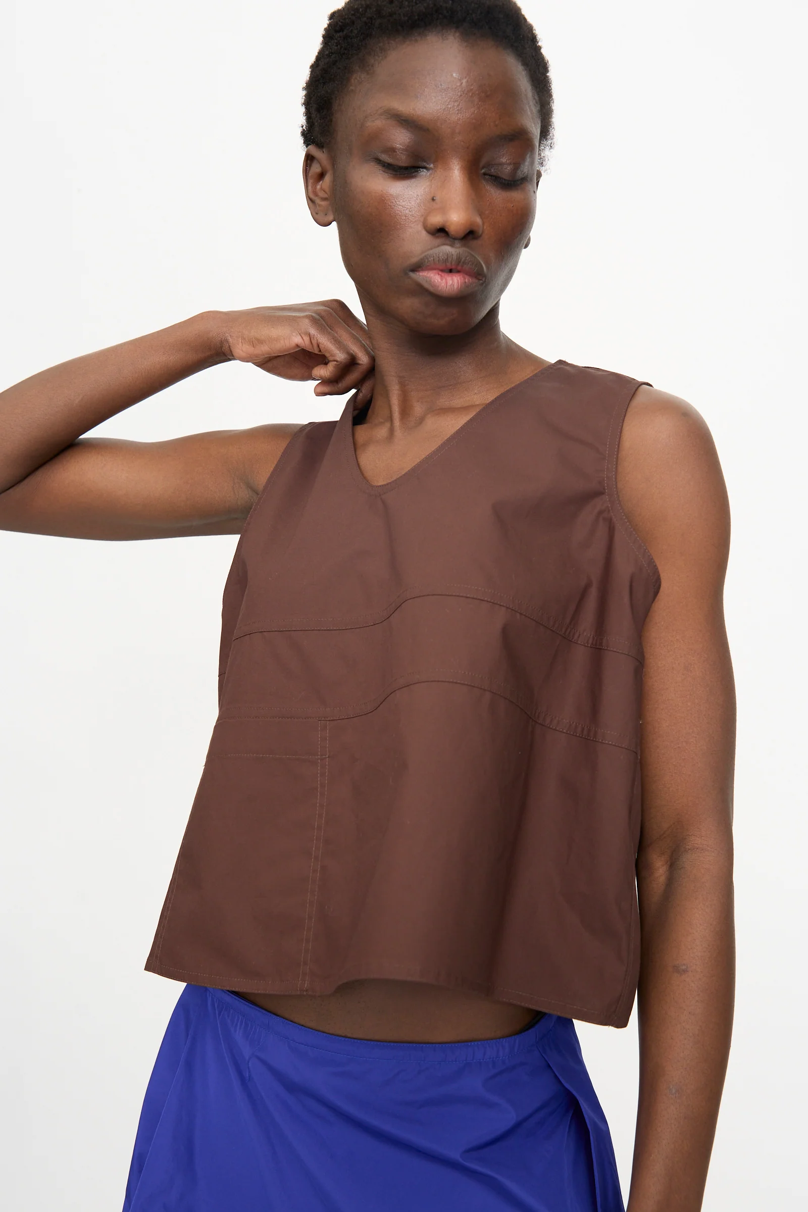 Brambel Tank Shirt in Cacao - Image 3