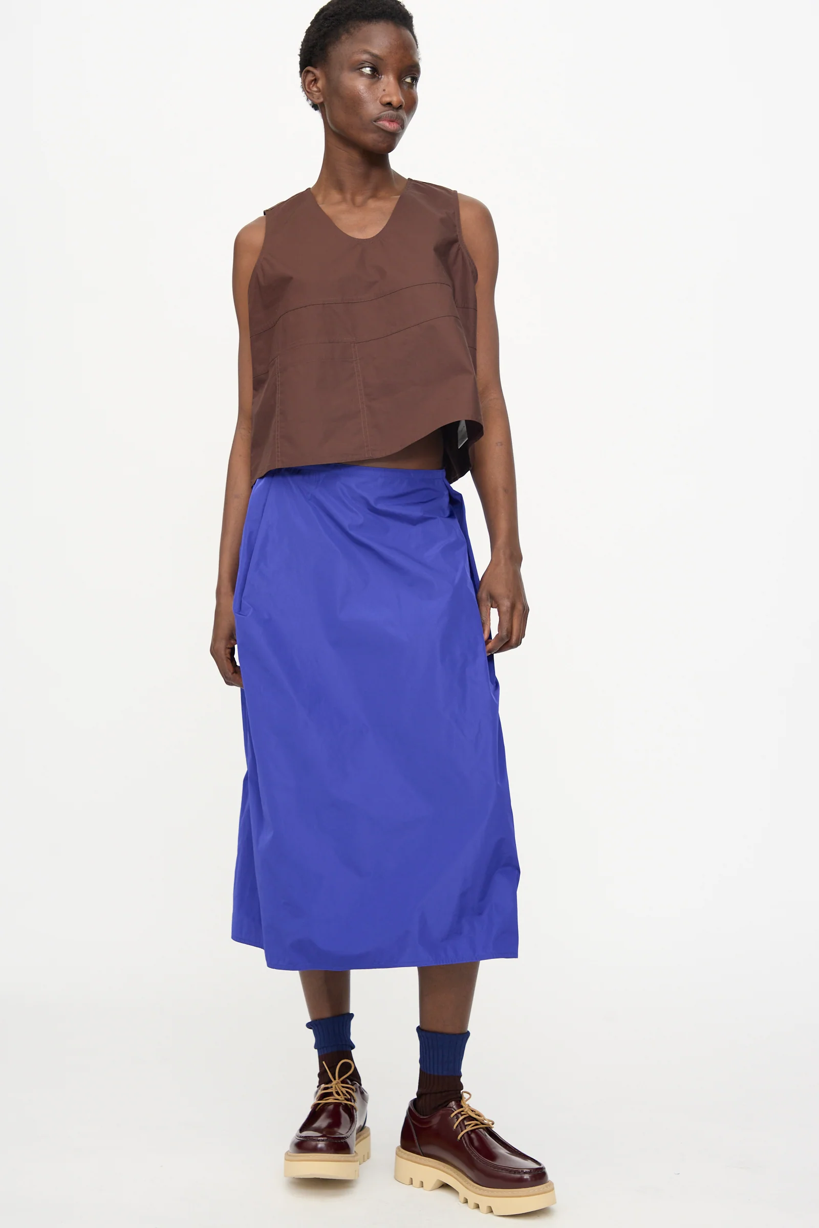 Brambel Tank Shirt in Cacao - Image 4