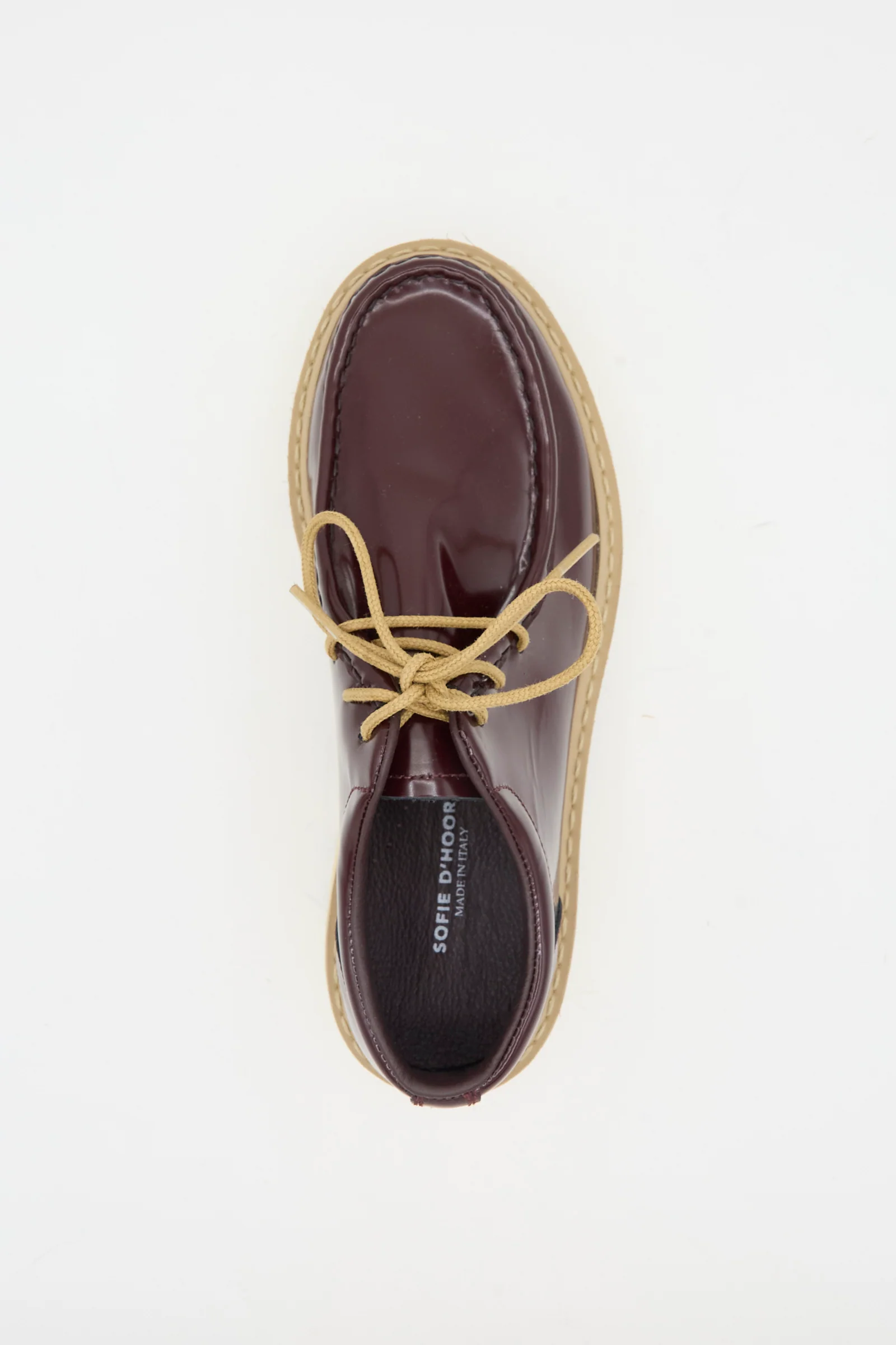 Falcone Wallabee Shoe in Mahogany - Image 4