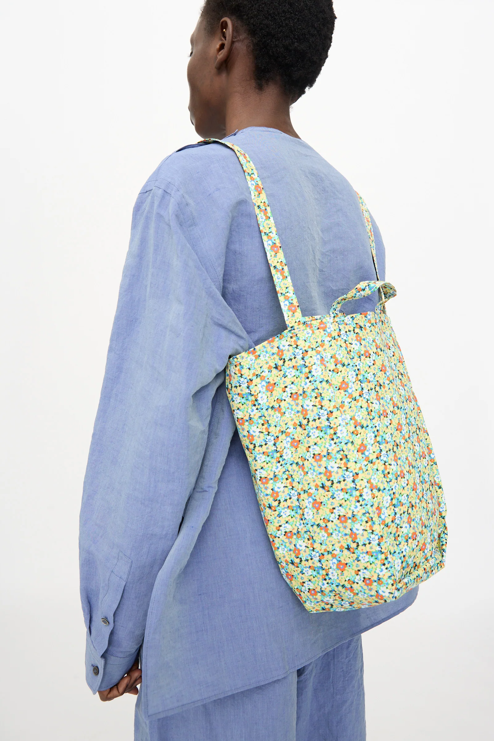 Medium Easy Bag in Flower Green - Image 5