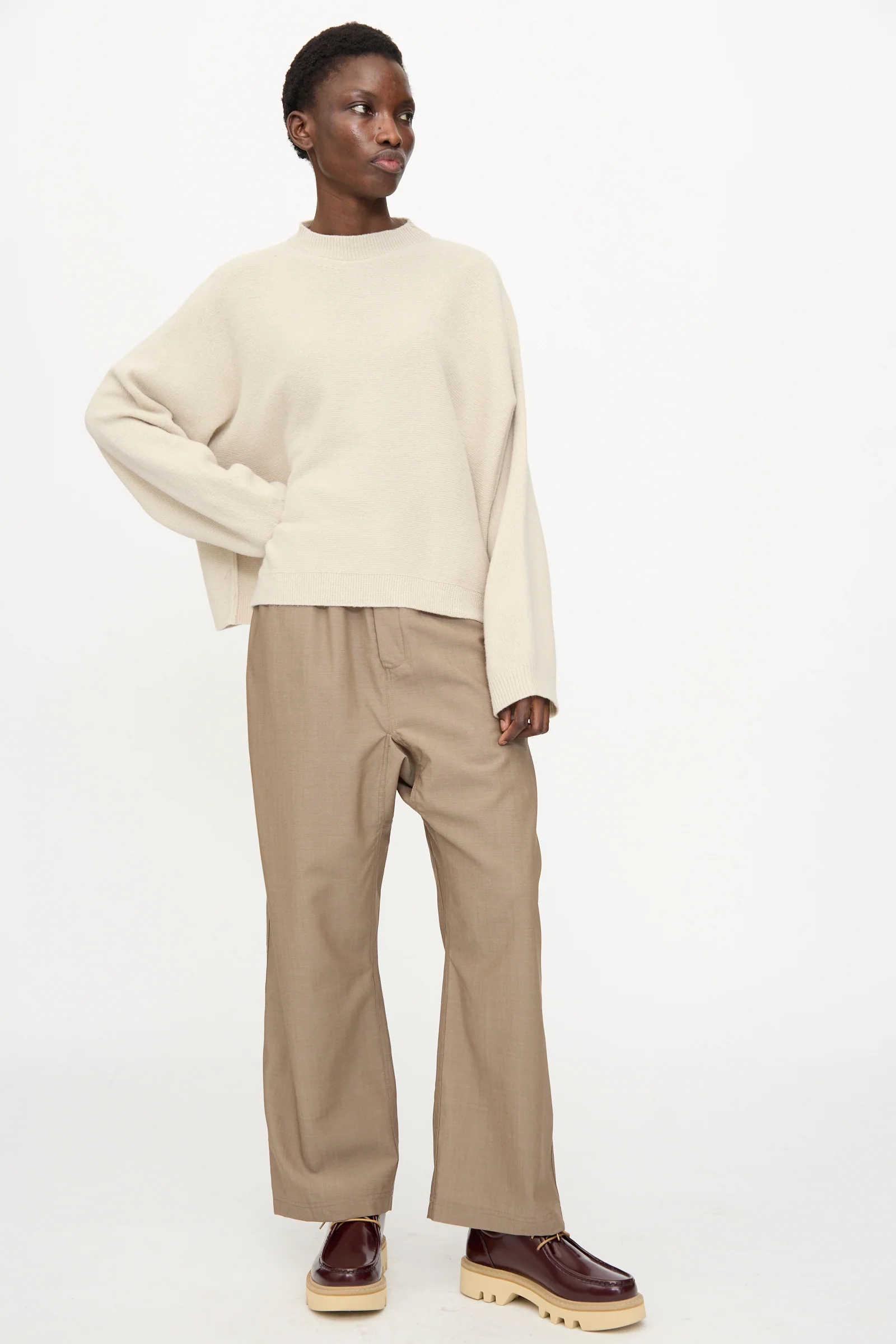 Superfine Wool Maui Sweater in Natural - Image 4