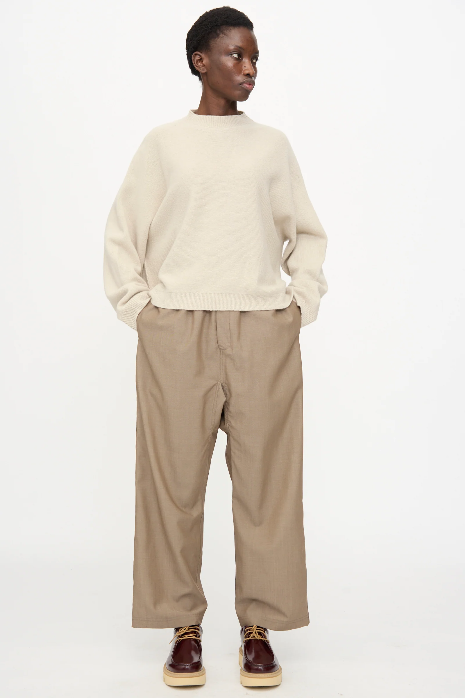 Superfine Wool Maui Sweater in Natural - Image 5