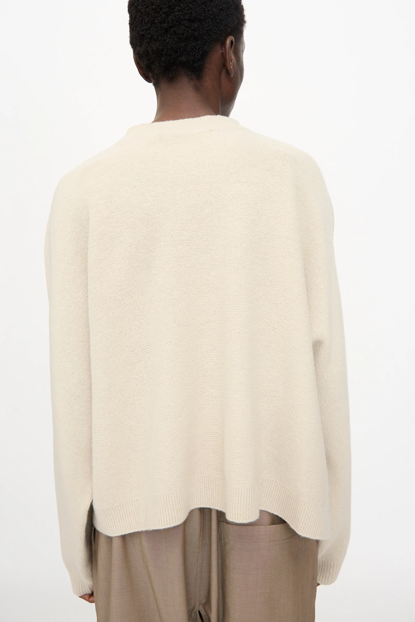 Superfine Wool Maui Sweater in Natural - Image 6