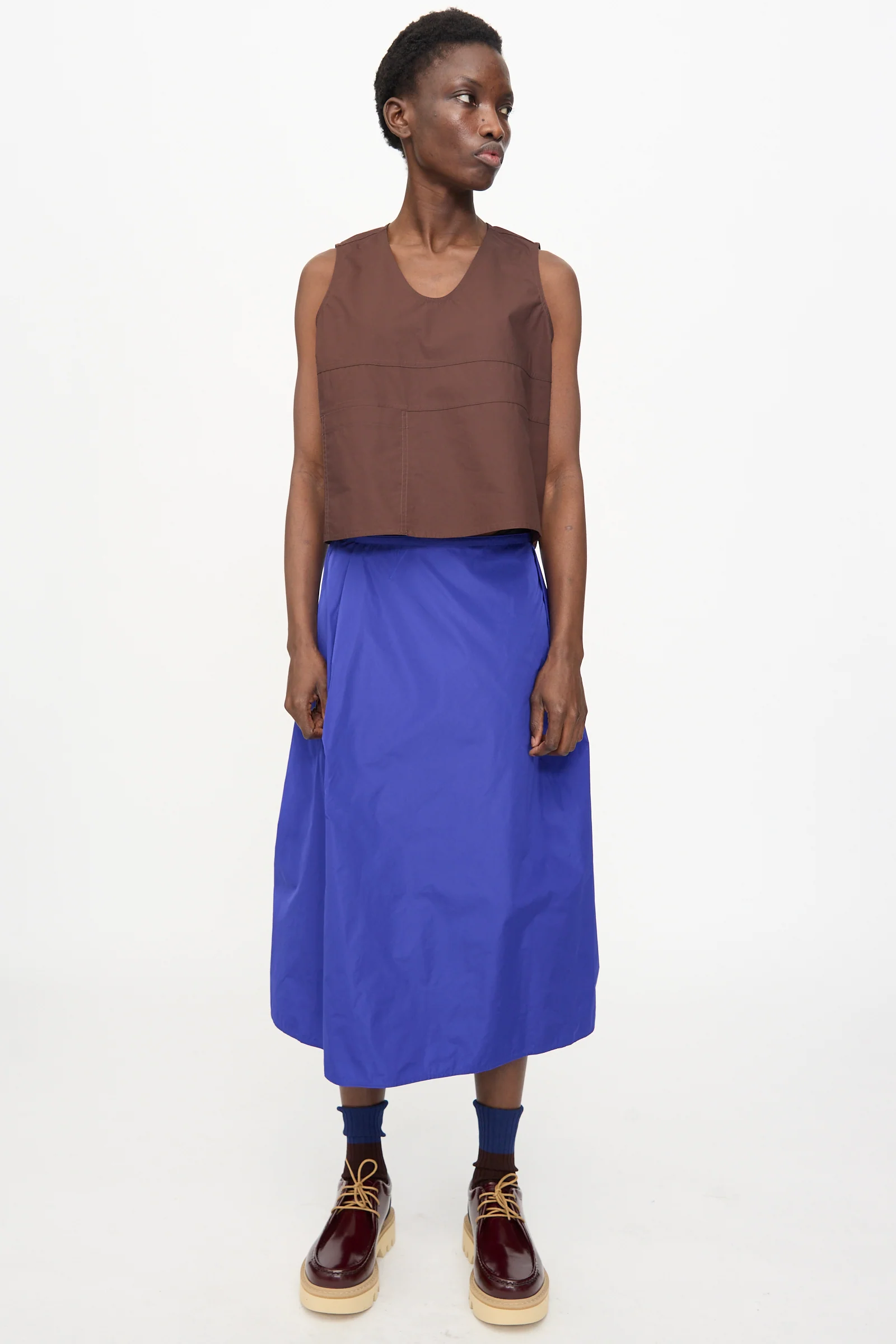 Taffeta Suvi Skirt in Klein - Image 4