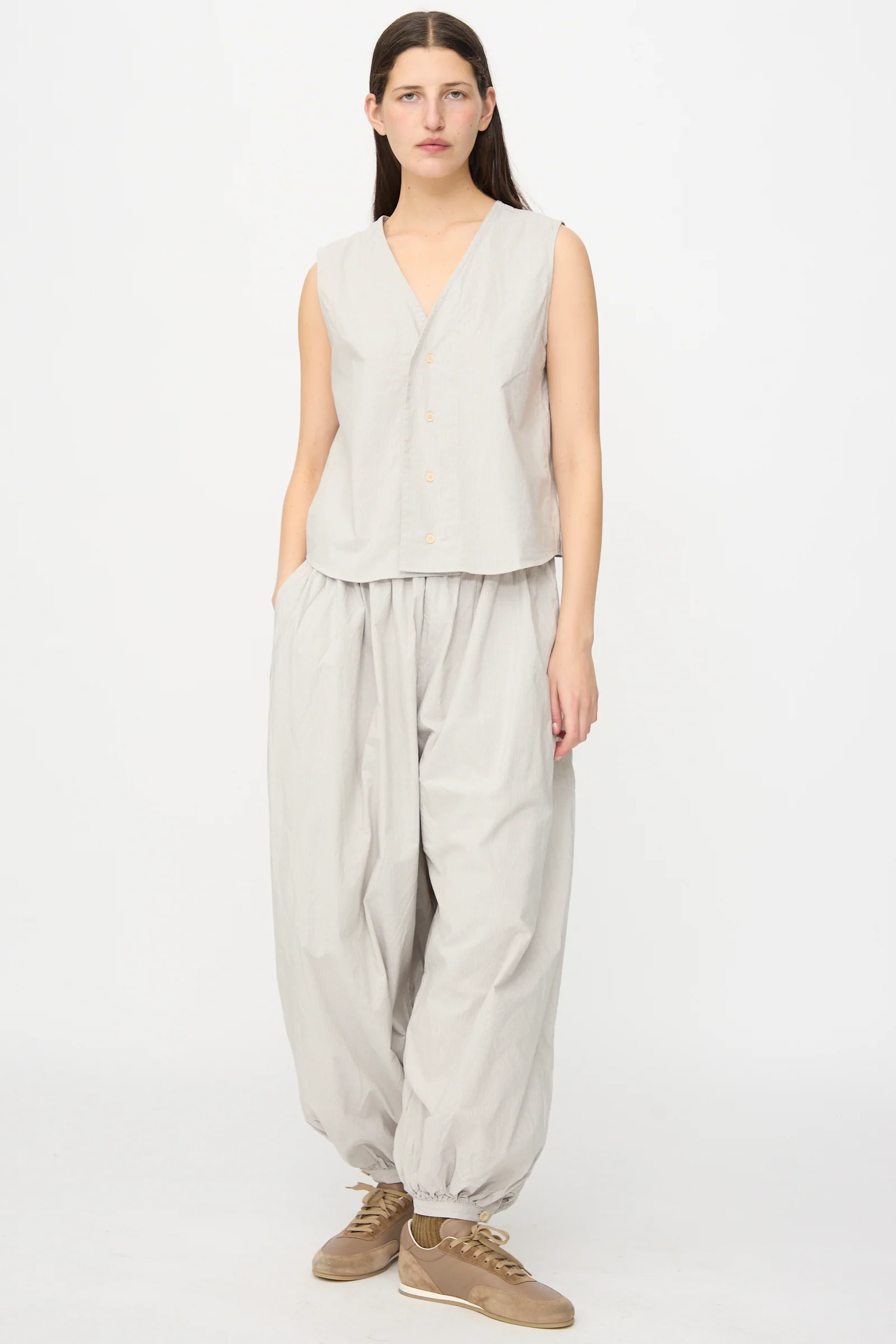 Victor Vest in Dusty Stripe Fine - Image 4