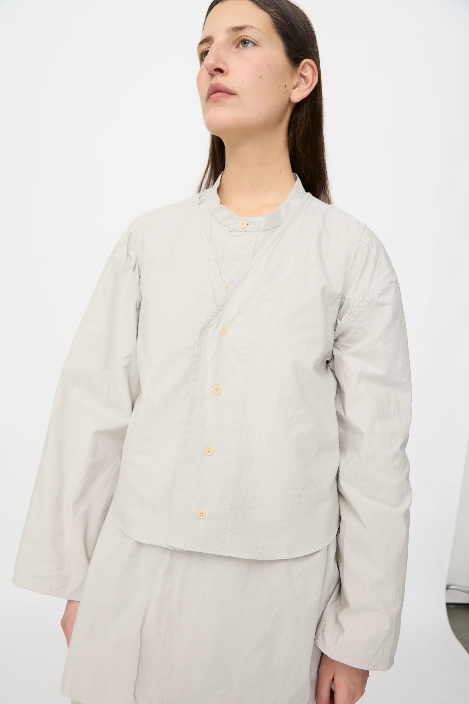 Victor Vest in Dusty Stripe Fine - Image 5