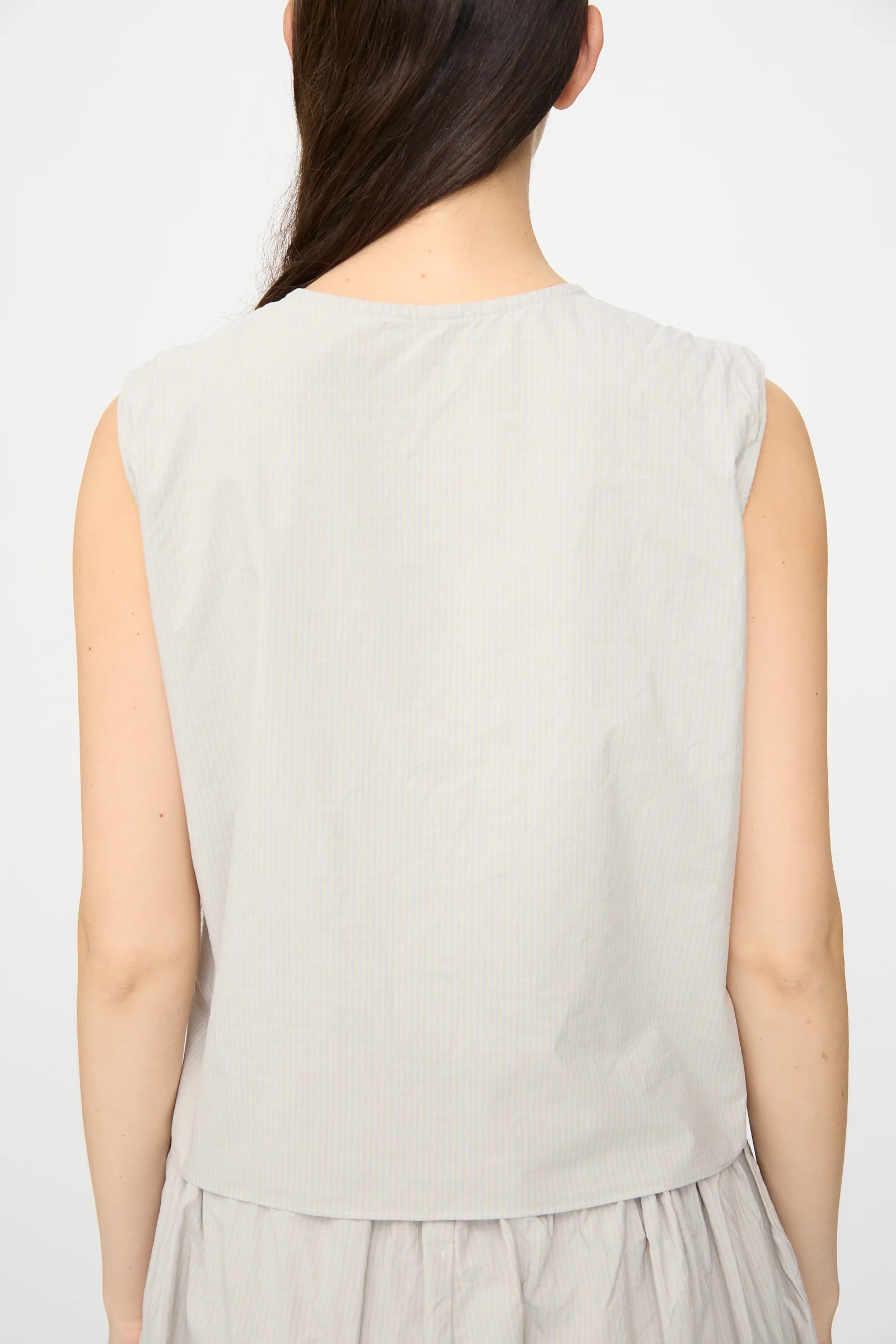 Victor Vest in Dusty Stripe Fine - Image 6